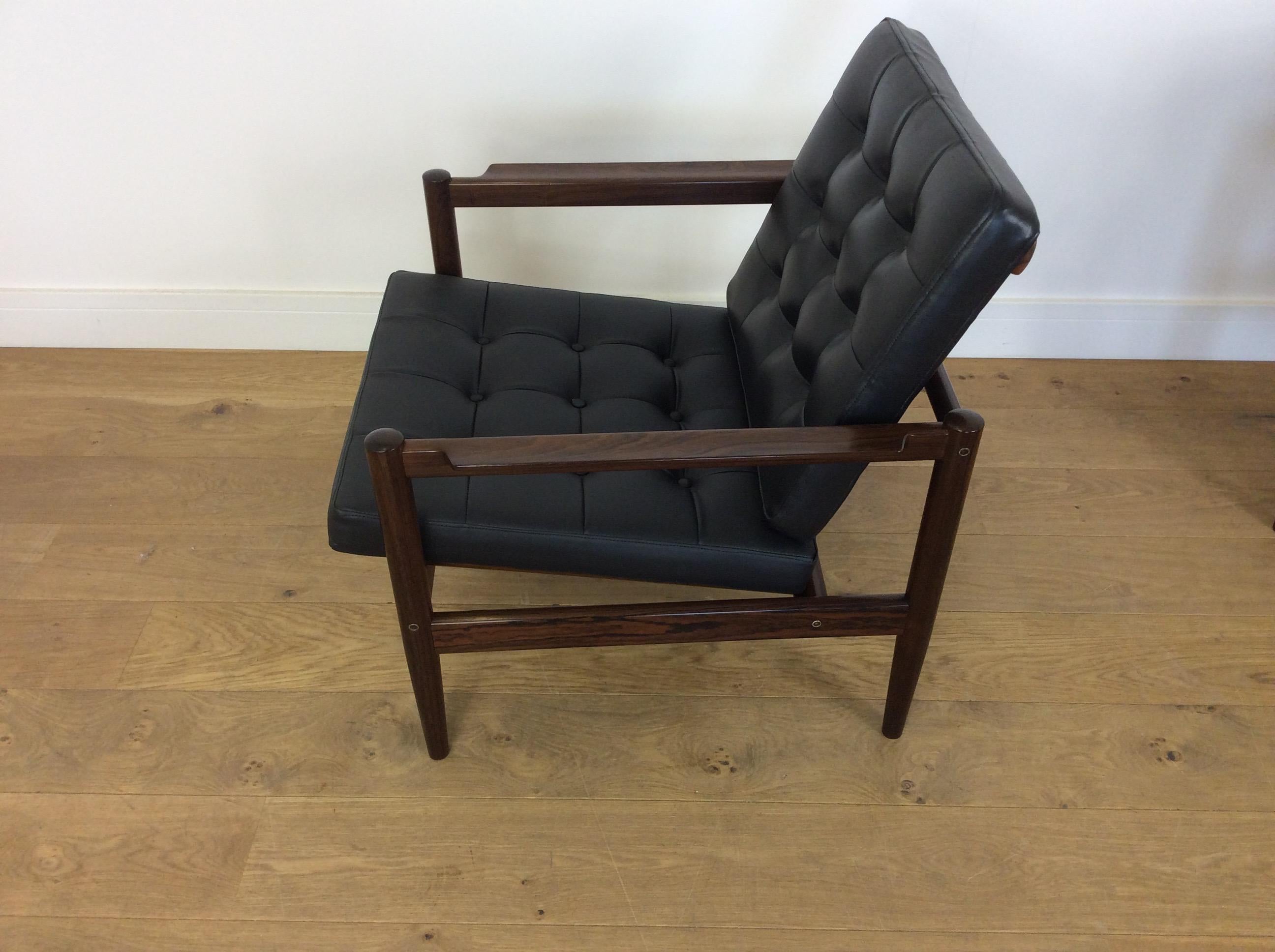 Mid Century Armchairs  Borge Jensen & Sonner For Sale 3