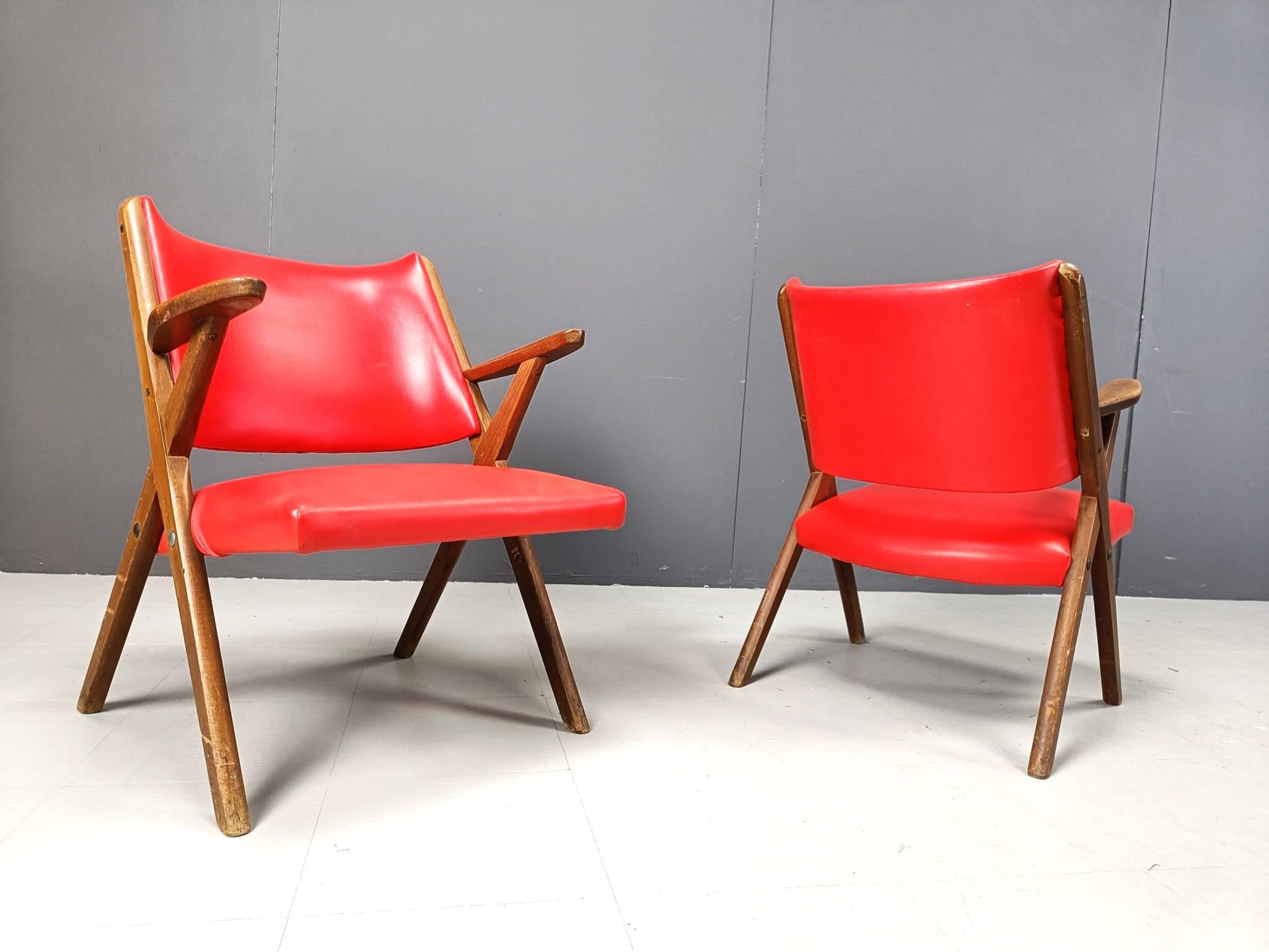 Mid-Century Modern Mid century armchairs by Dal Vera, 1960s - set of 2 For Sale