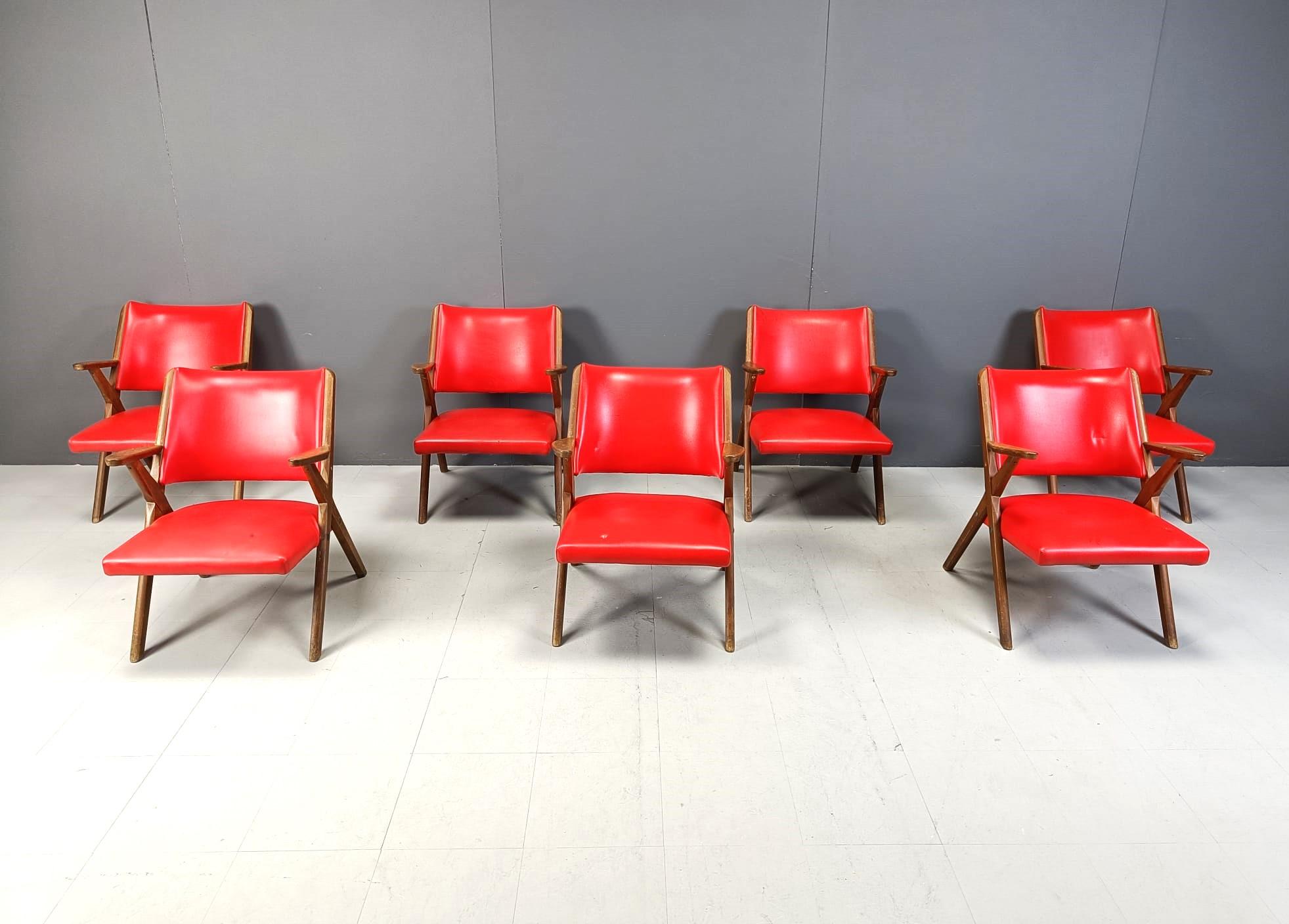 Mid century armchairs by Dal Vera, 1960s - set of 2 For Sale 1