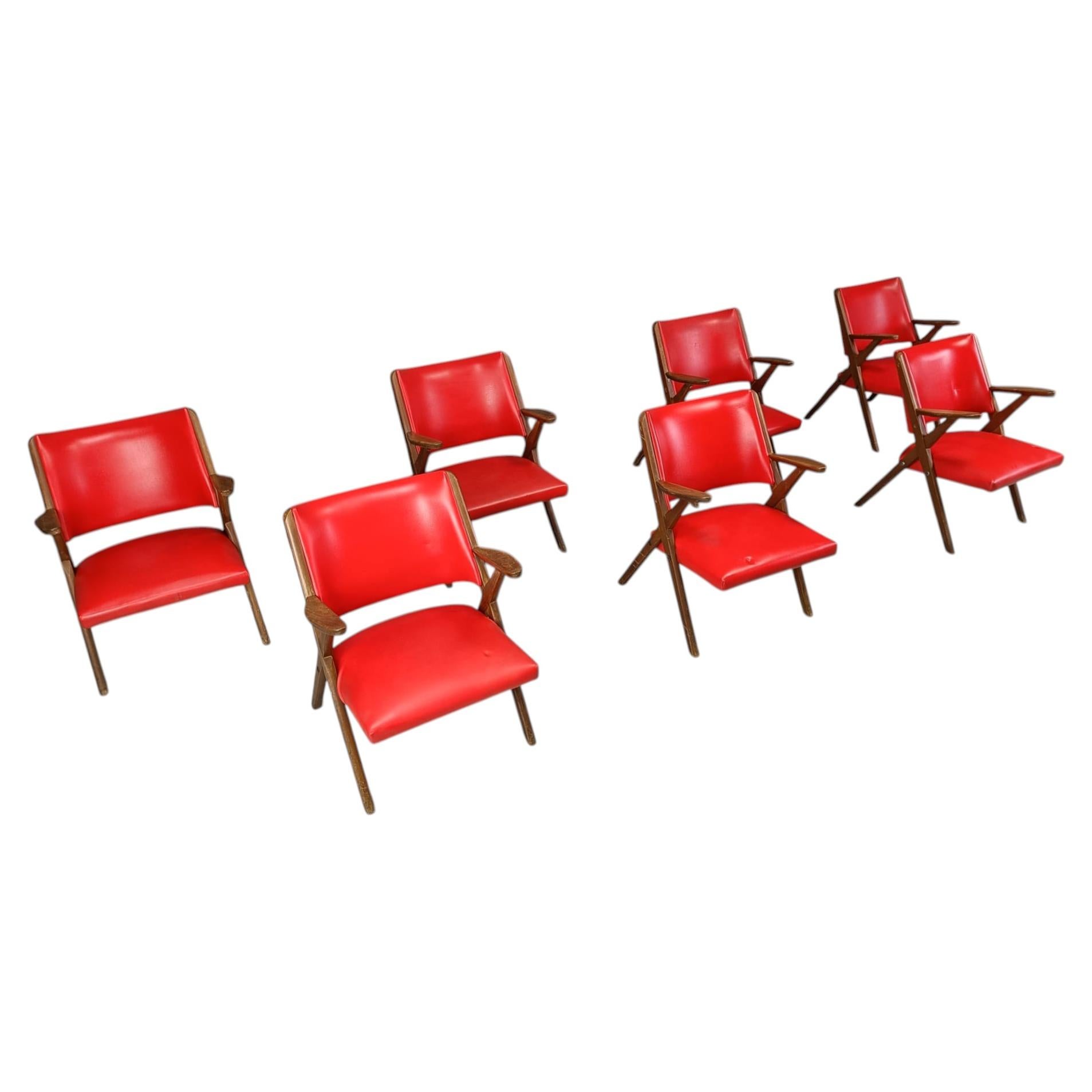 Sillones de mediados de siglo de Dal Vera, años 60 - lote de 2 en venta