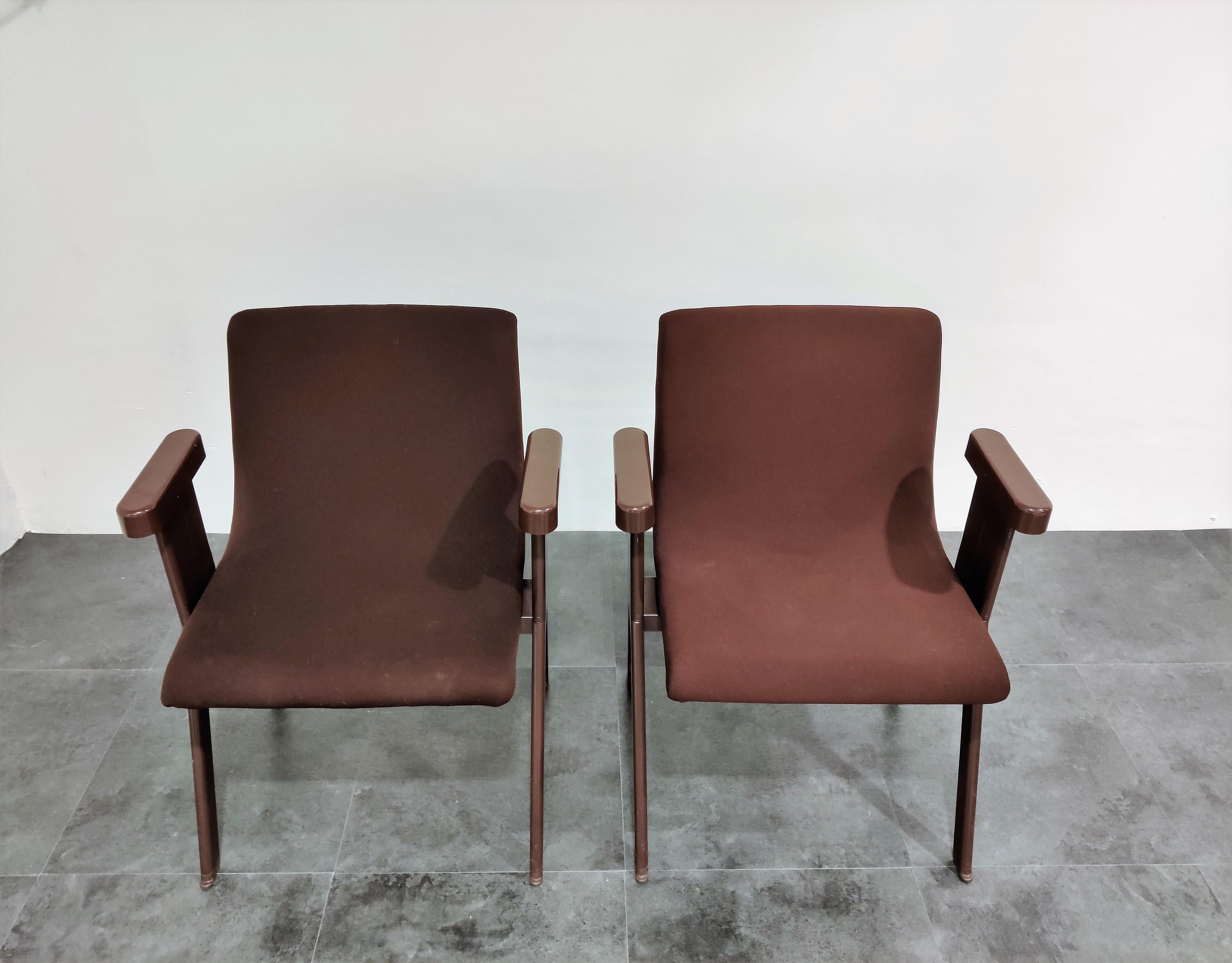 Italian Midcentury Armchairs by Ettore Sottsass for Olivetti, 1970s For Sale