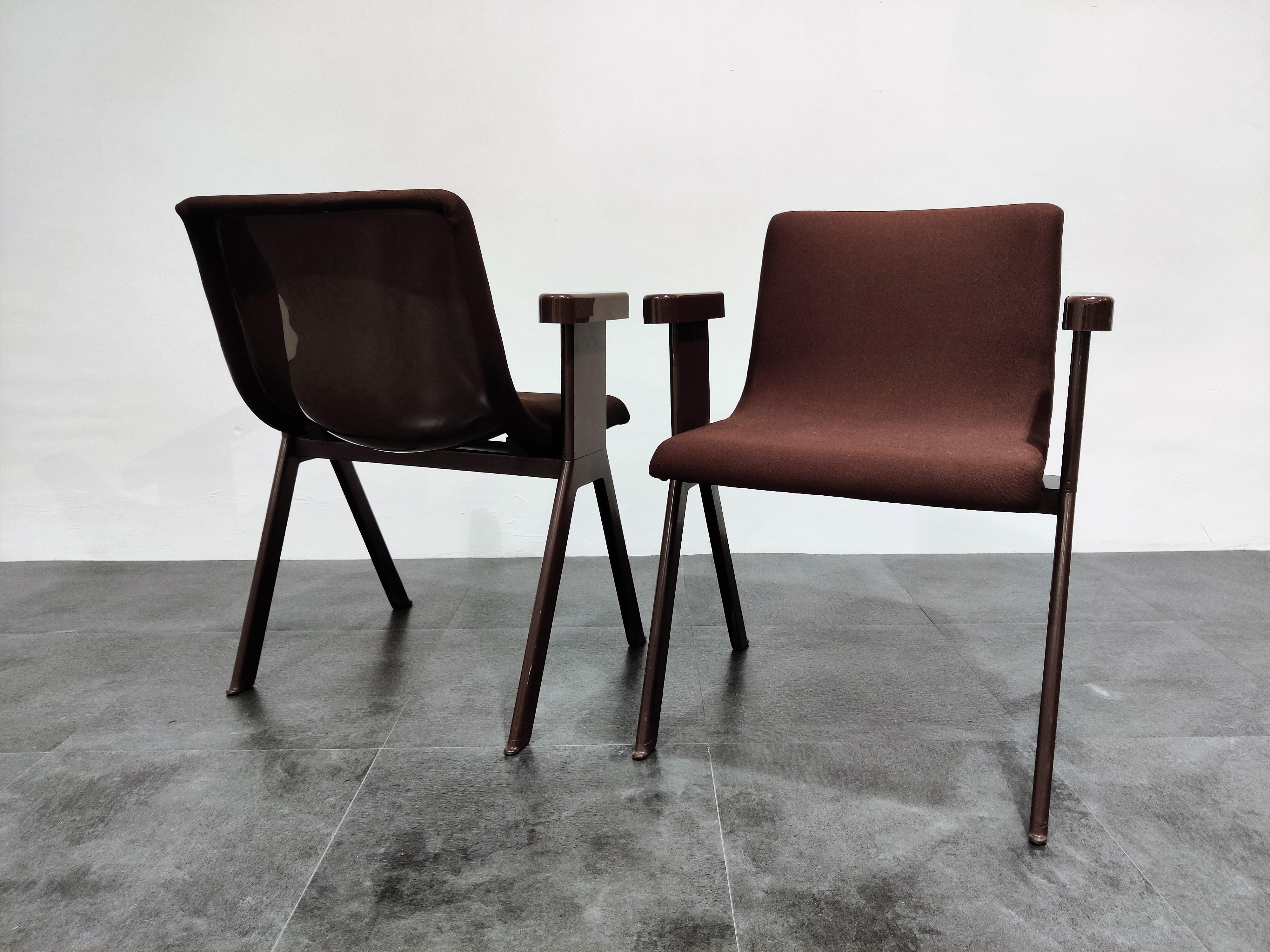 Late 20th Century Midcentury Armchairs by Ettore Sottsass for Olivetti, 1970s For Sale