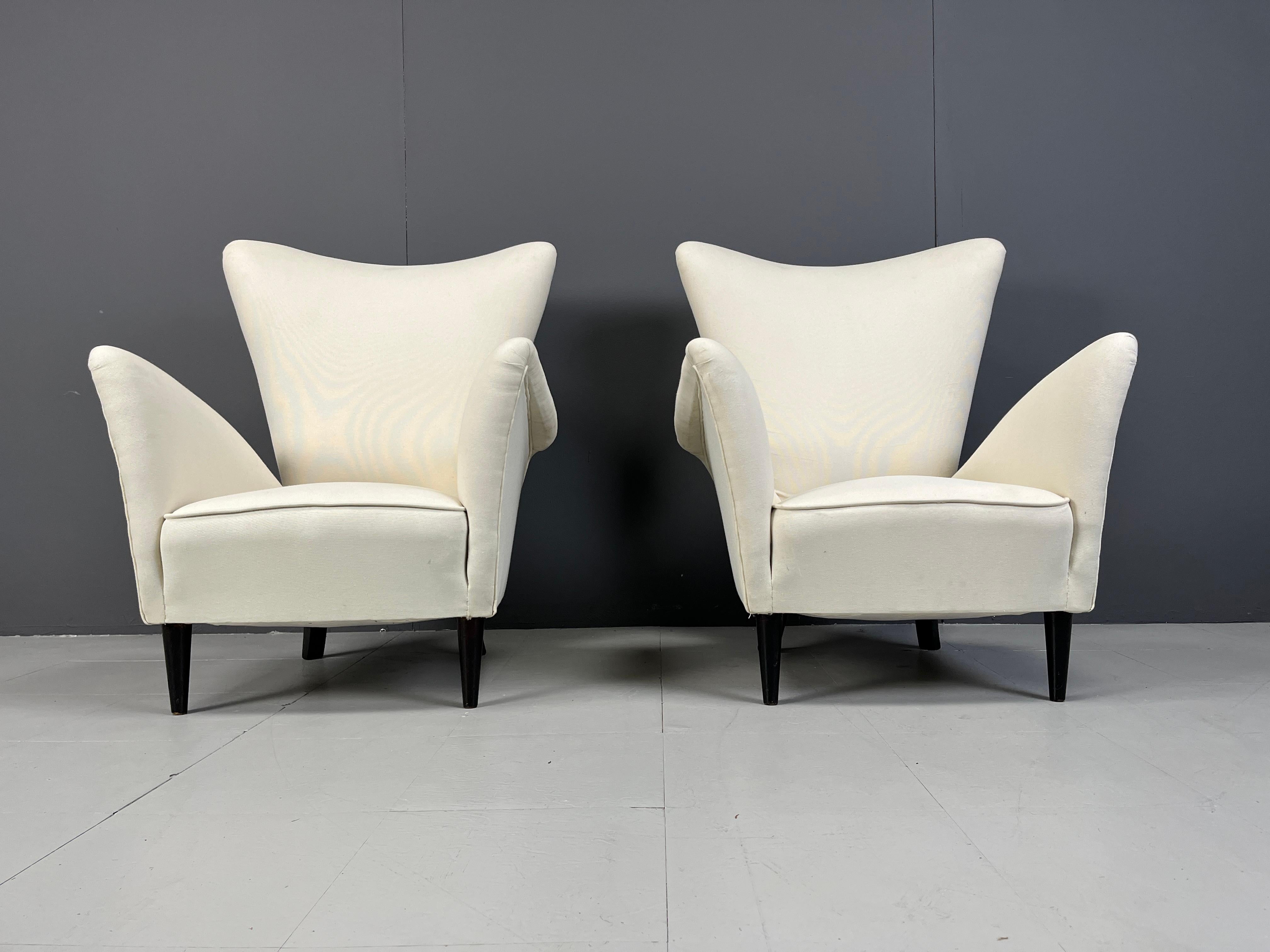 italien Fauteuils du milieu du siècle attribués à Gio Ponti, années 1950