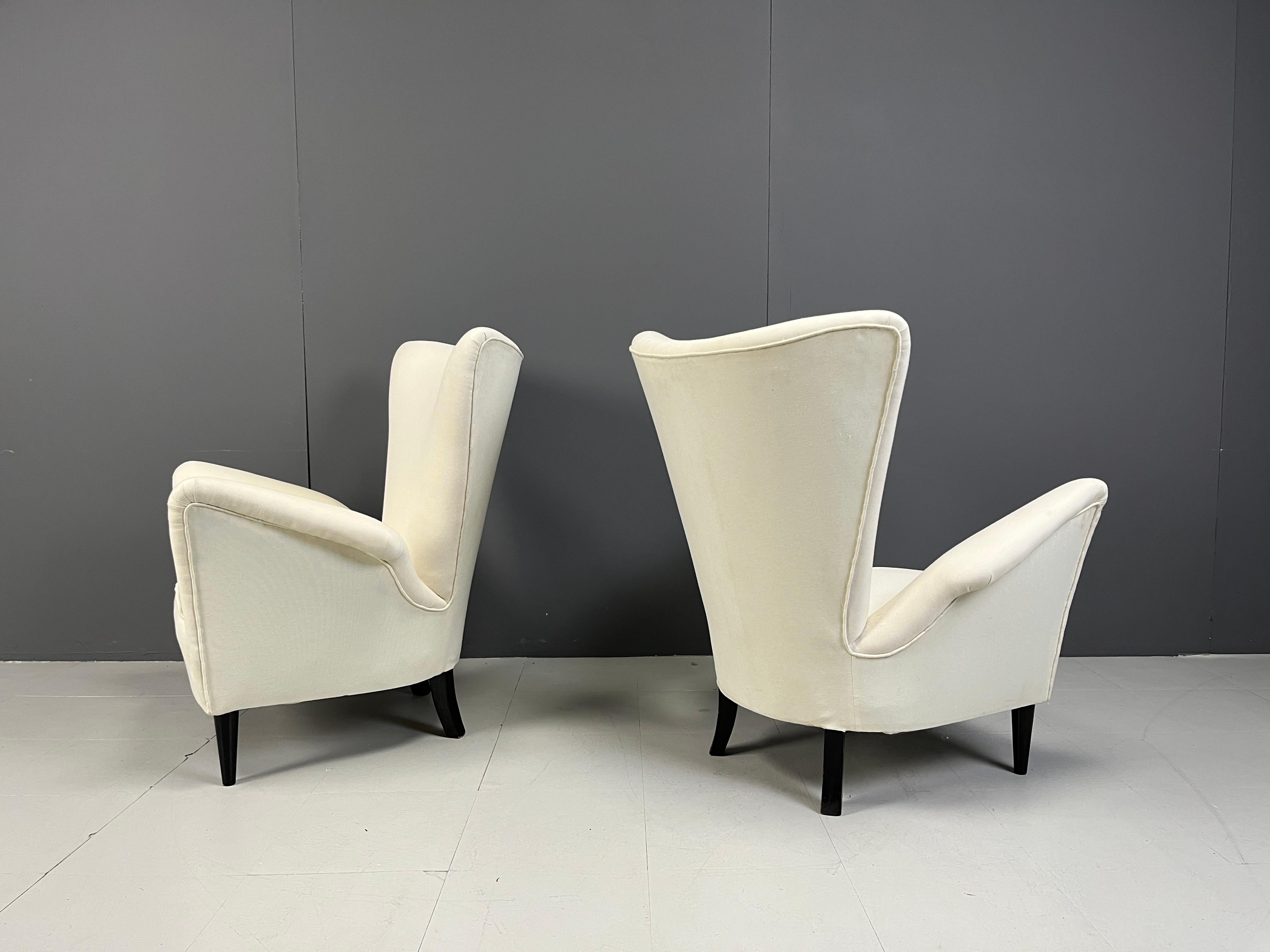 Fauteuils du milieu du siècle attribués à Gio Ponti, années 1950 1