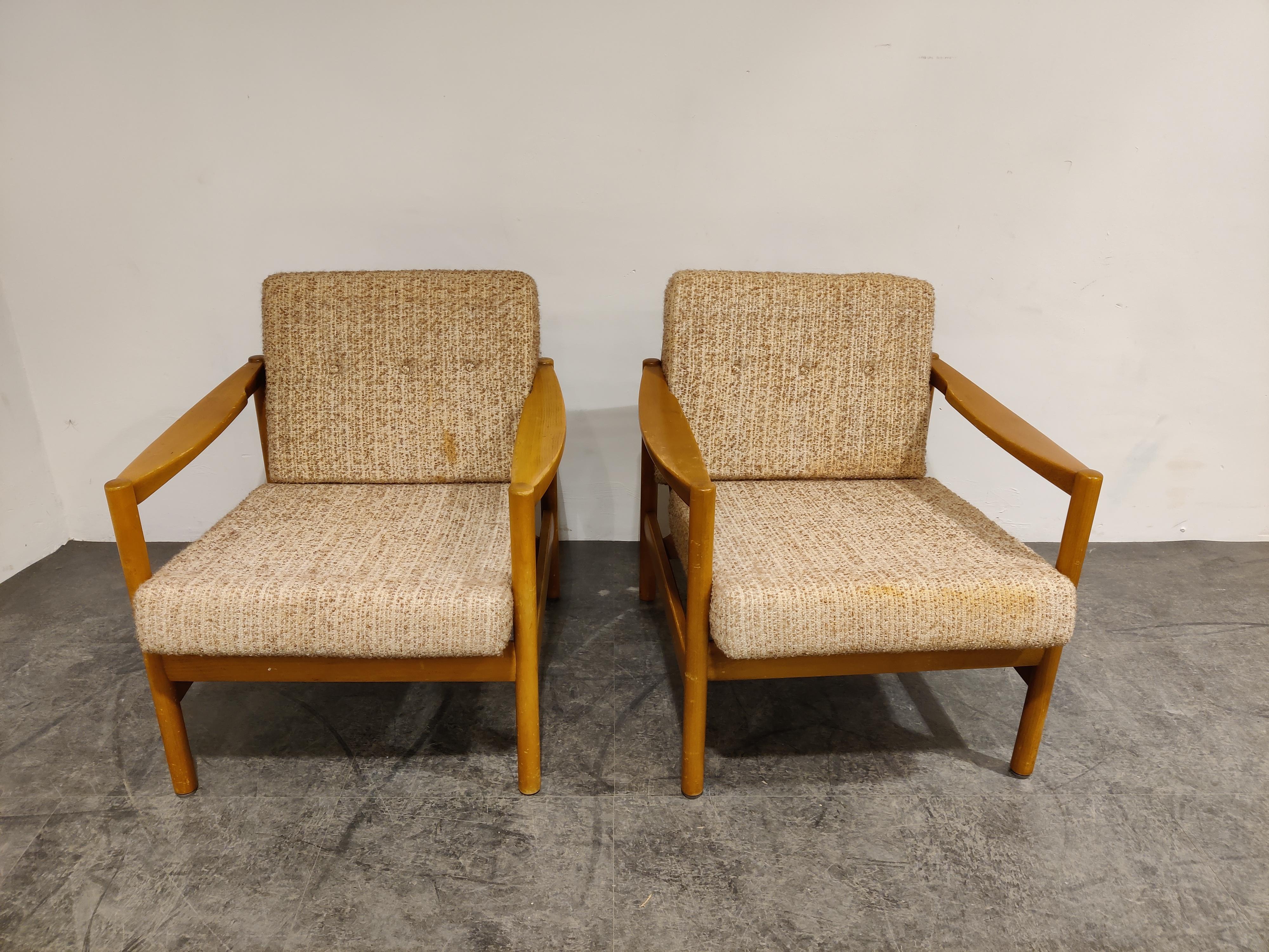 Mid-20th Century Mid Century Armchairs by Knoll Antimott, 1960s