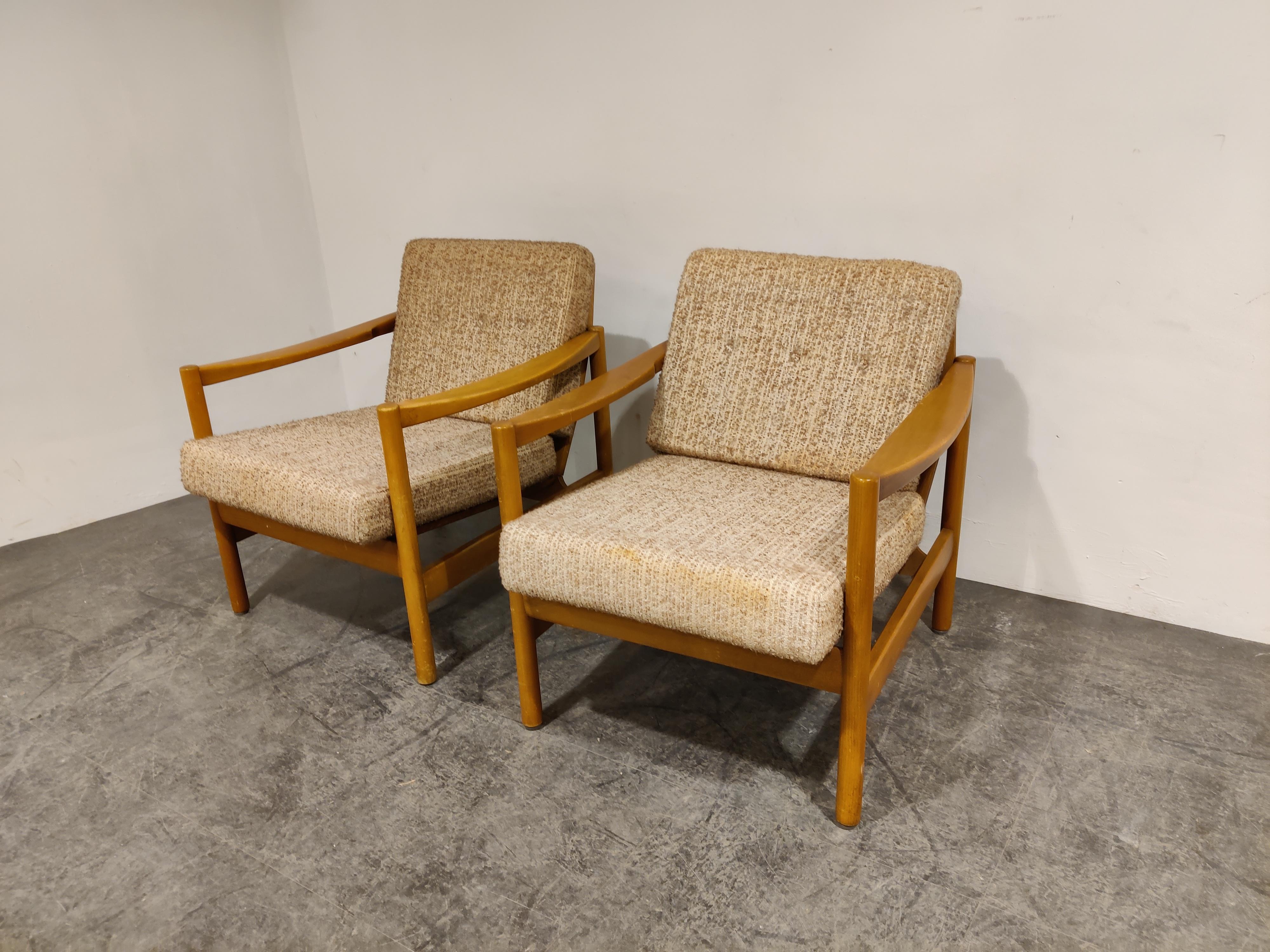 Mid Century Armchairs by Knoll Antimott, 1960s 1
