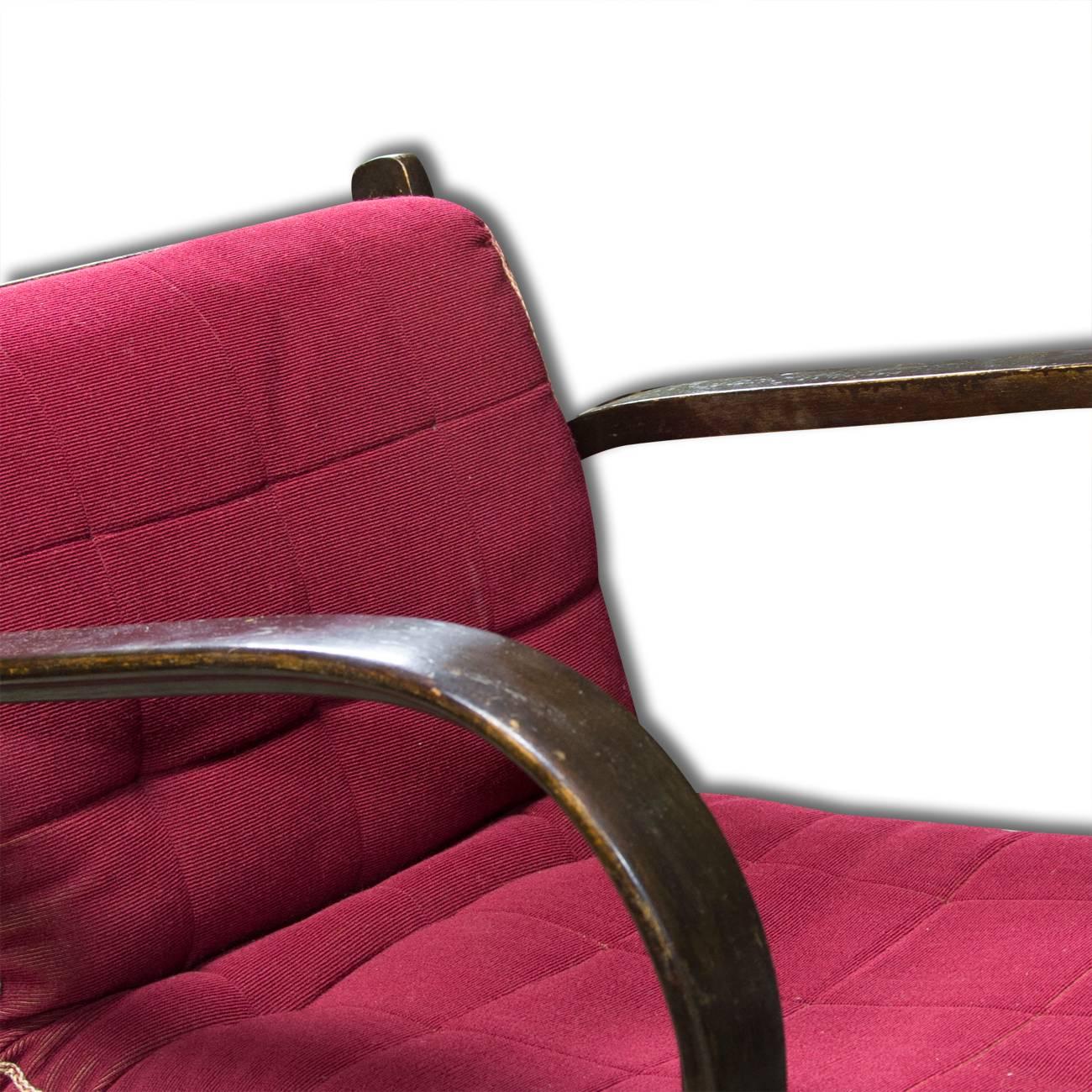 Mid-20th Century Midcentury Armchairs by Kropacek and Kozelka for Interier Praha 1944, Set of Two