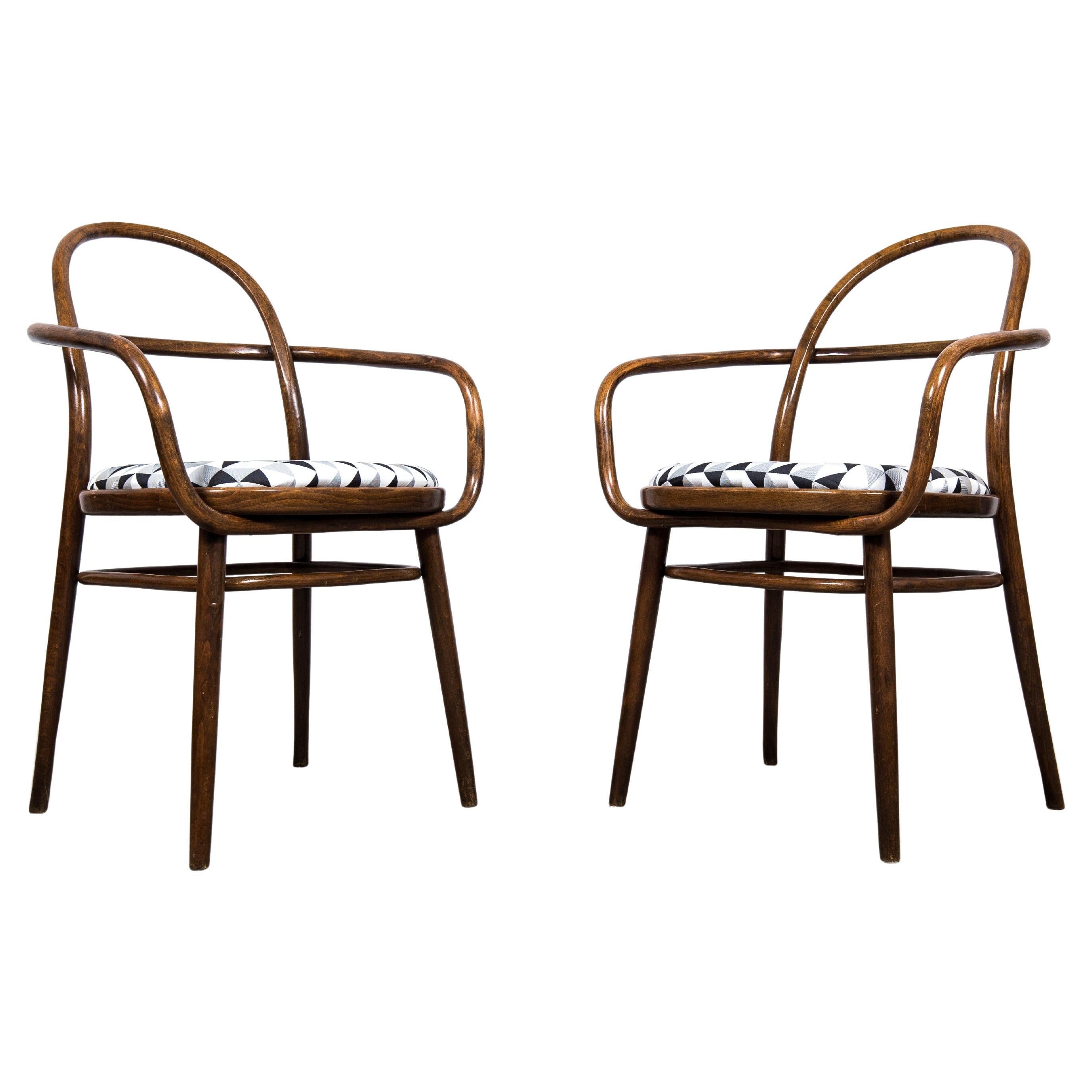 Mid-Century Armchairs by Radomir Hofman for Ton For Sale