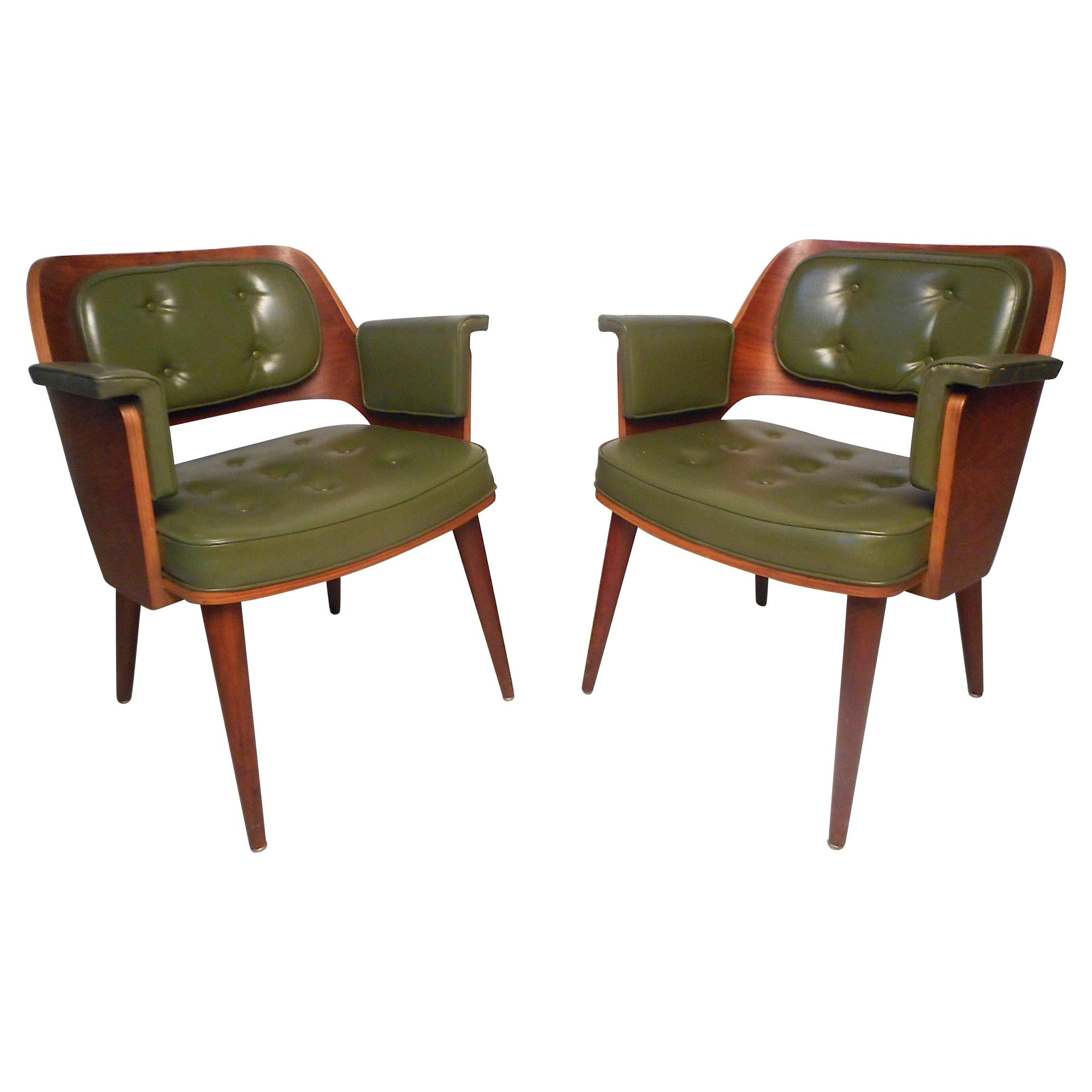Midcentury Armchairs by Taylor Chair Co., a Pair