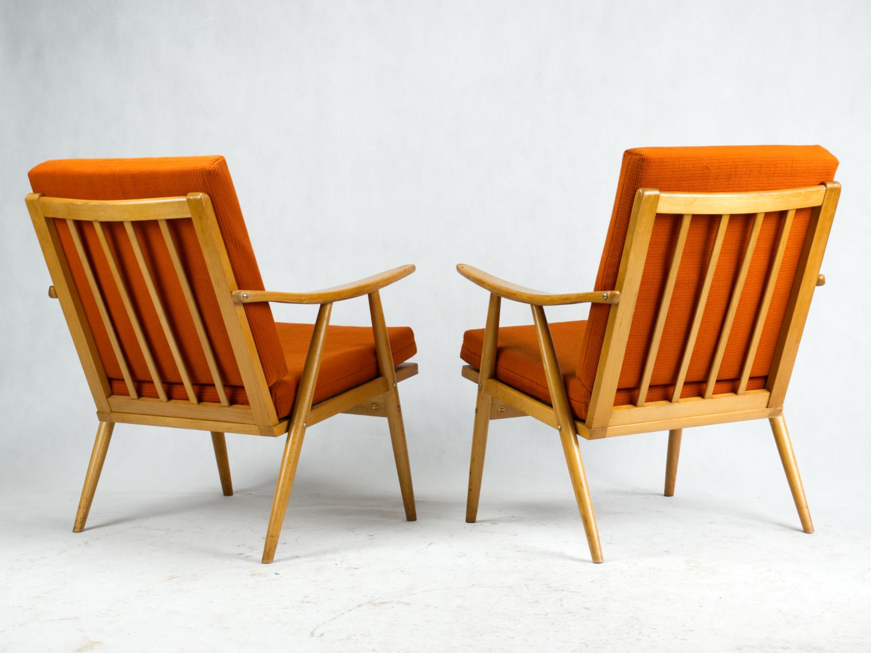 Mid Century Armchairs by TON Czechoslovakia, 1960s In Good Condition In Lucenec, SK