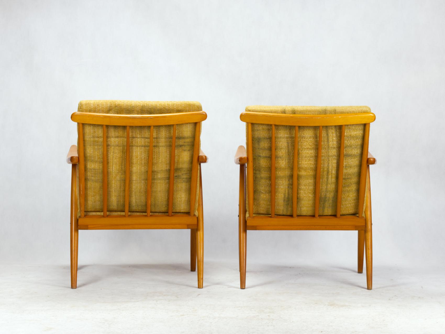 20th Century Mid Century Armchairs by TON Czechoslovakia, 1960s For Sale