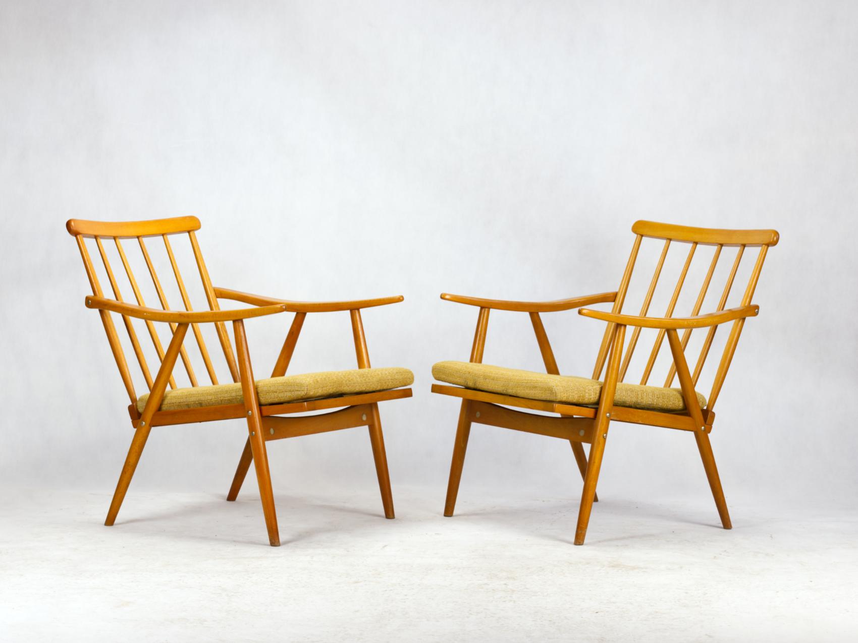 Mid Century Armchairs by TON Czechoslovakia, 1960s For Sale 3