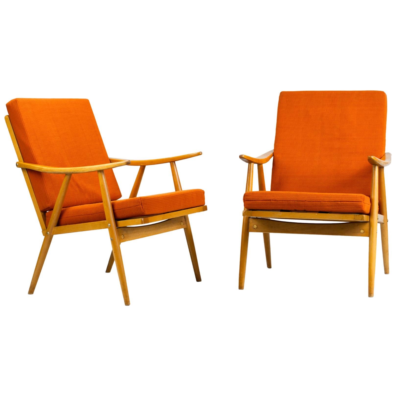 Mid Century Armchairs by TON Czechoslovakia, 1960s