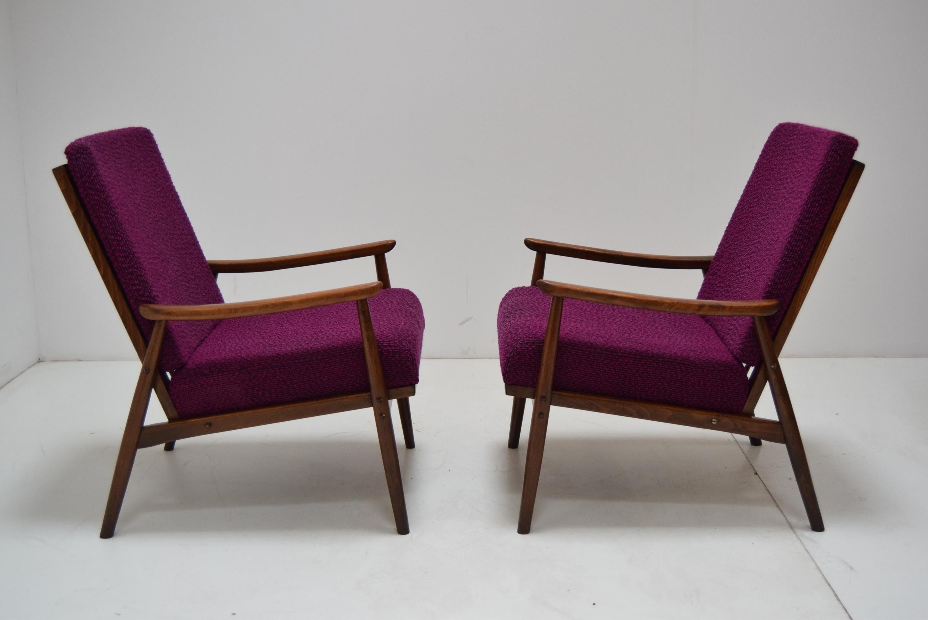 Mid-Century Modern Midcentury Armchairs by TON Czechoslovakia, 1960s