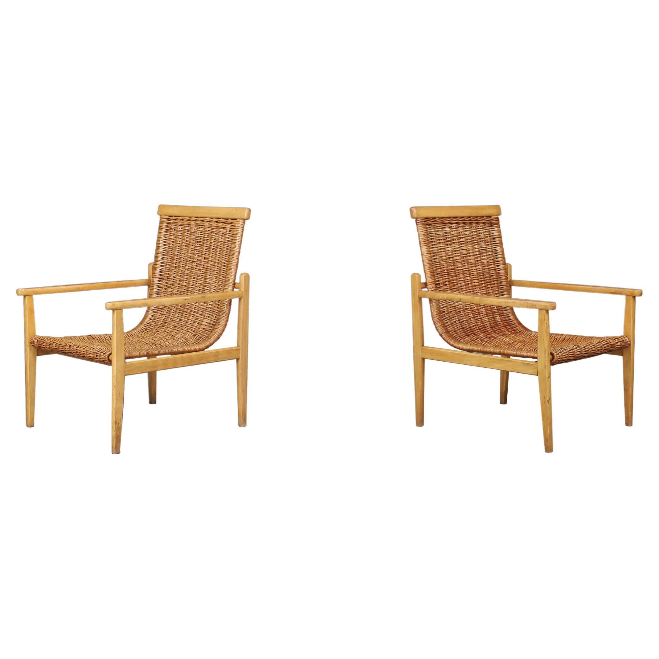Mid-Century Armchairs Designed by Jan Kalous for ÚLUV, Czechoslovakia, 1960s