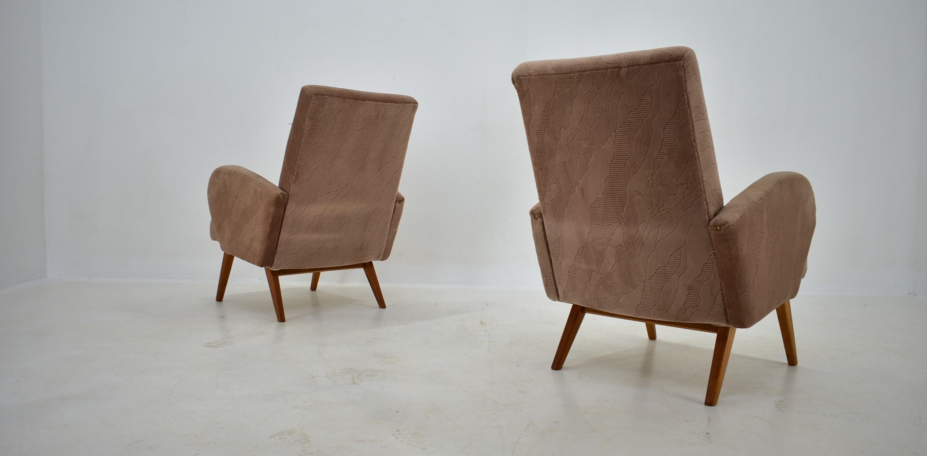 Mid-Century Armchairs for UP Závody, 1950's For Sale 4