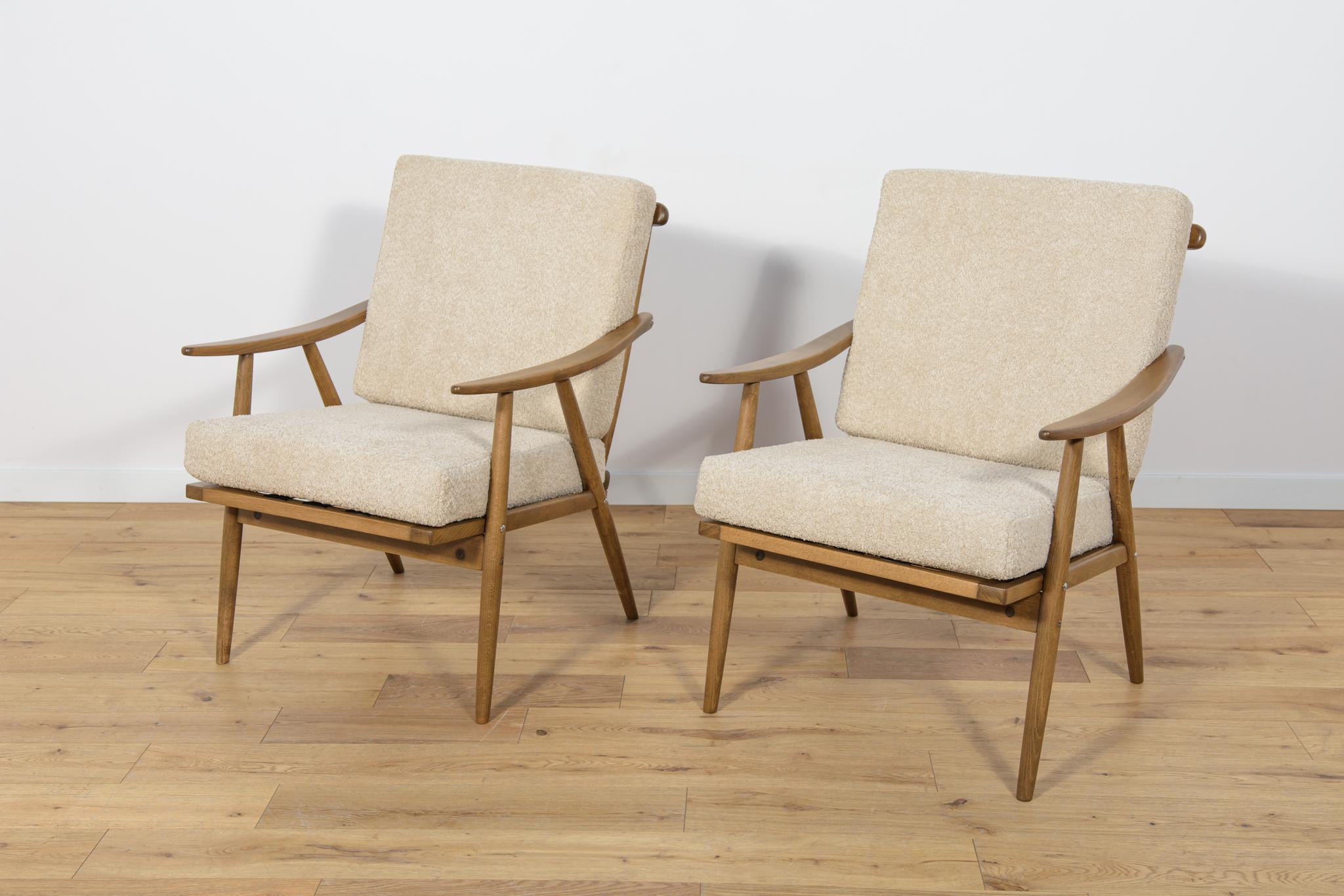 Czech Mid-Century Armchairs from Ton, 1960s, Set of 2 For Sale