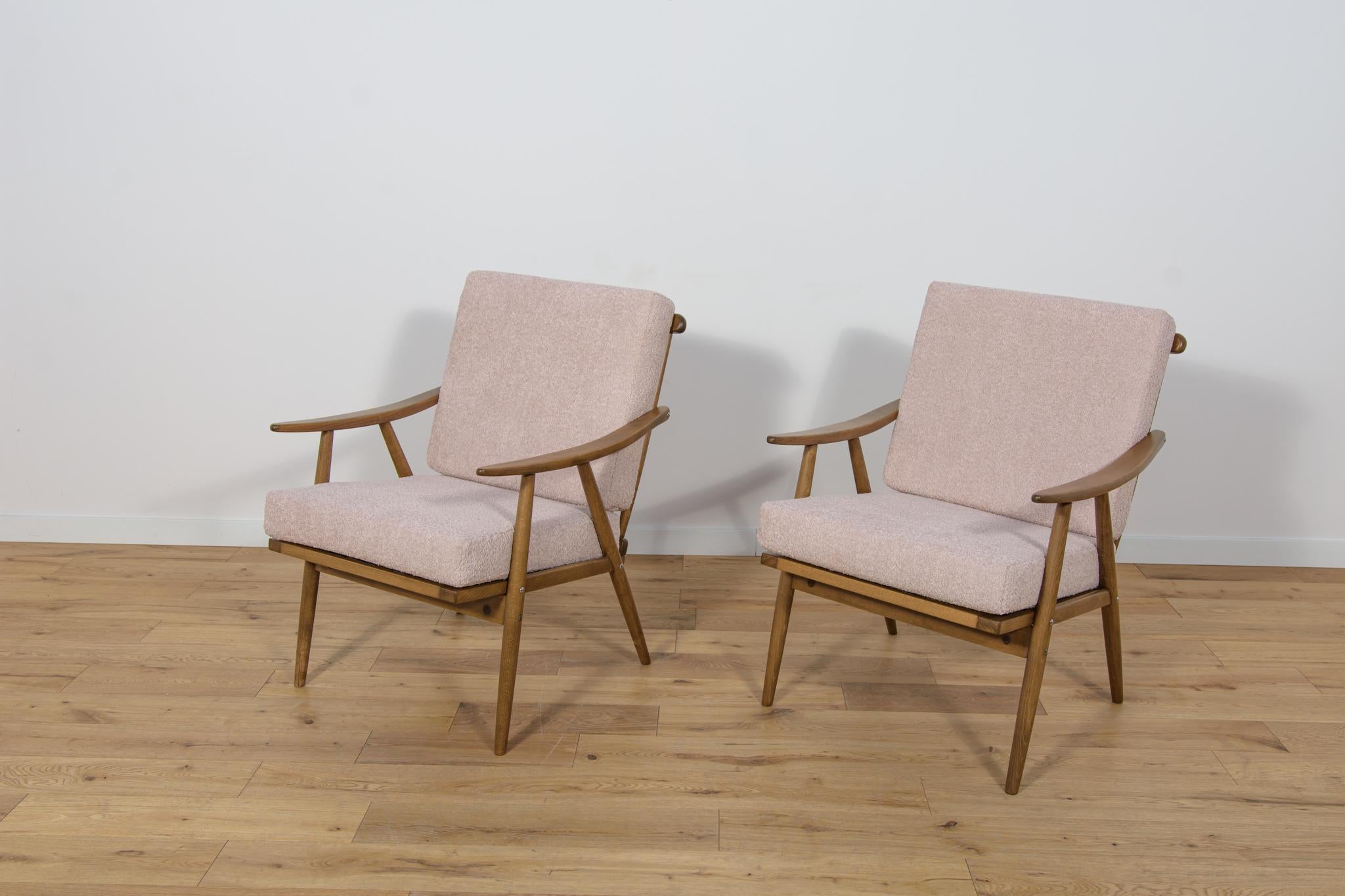 Czech Mid-Century Armchairs from Ton, 1960s, Set of 2 For Sale