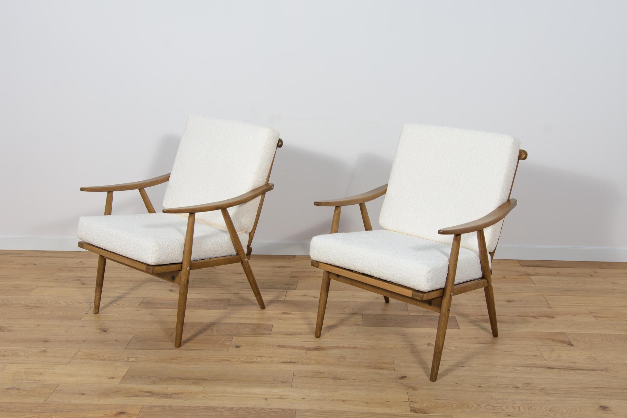 Czech Mid-Century Armchairs from TON, 1960s, Set of 2 For Sale