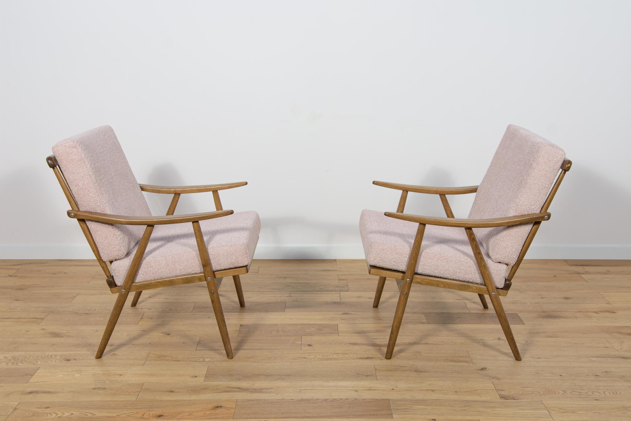 Mid-20th Century Mid-Century Armchairs from Ton, 1960s, Set of 2 For Sale