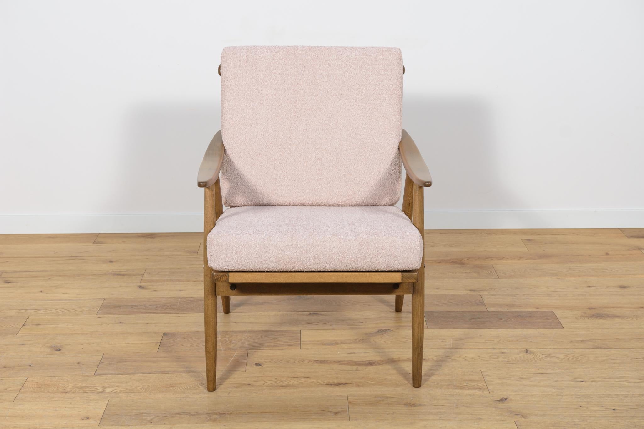 Fabric Mid-Century Armchairs from Ton, 1960s, Set of 2 For Sale