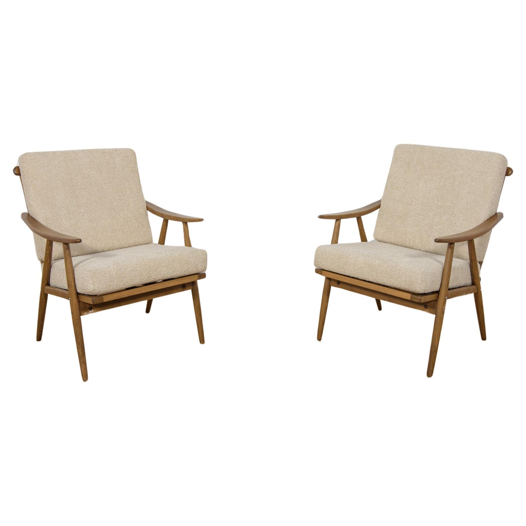 Mid-Century Armchairs from Ton, 1960s, Set of 2 For Sale