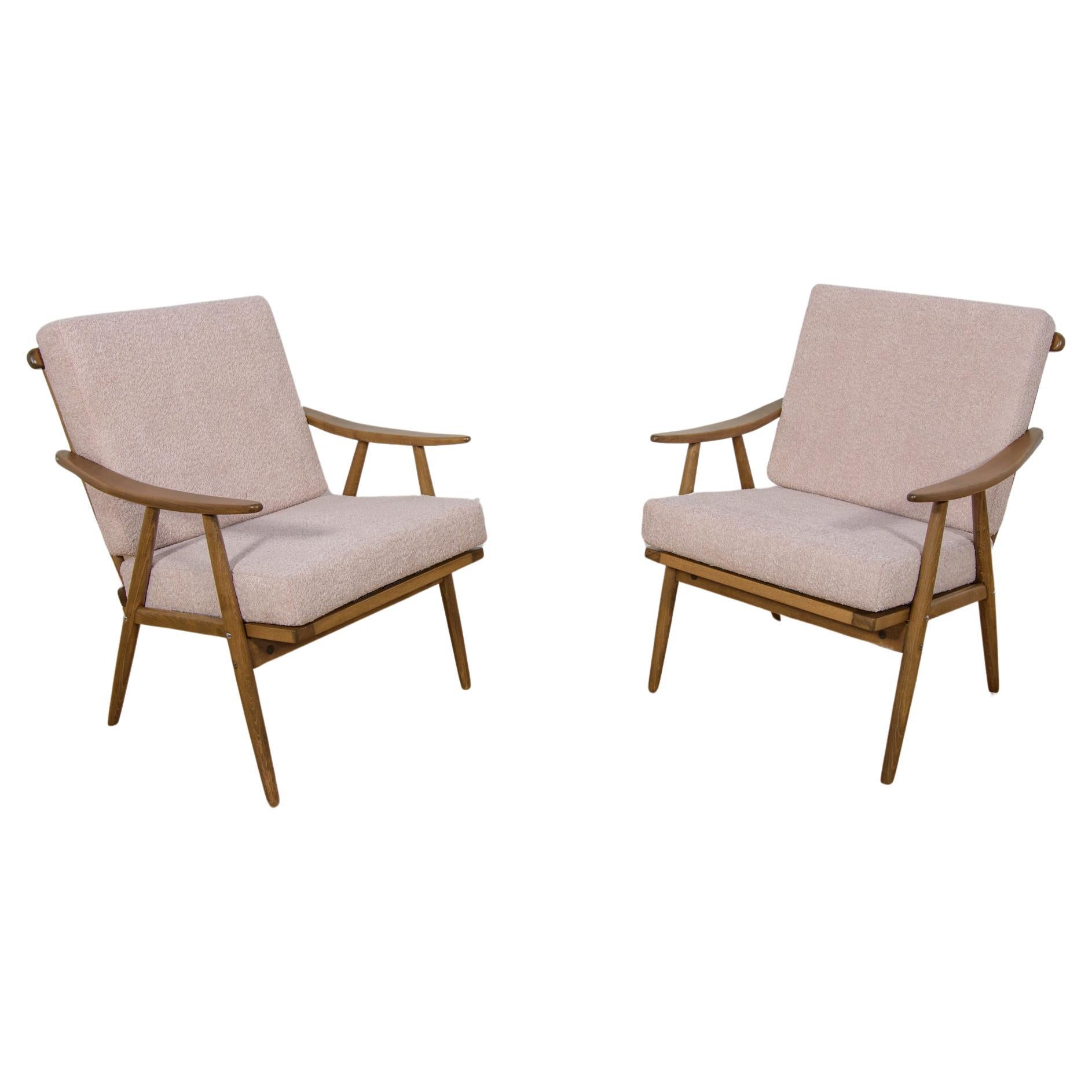 Mid-Century Armchairs from Ton, 1960s, Set of 2 For Sale