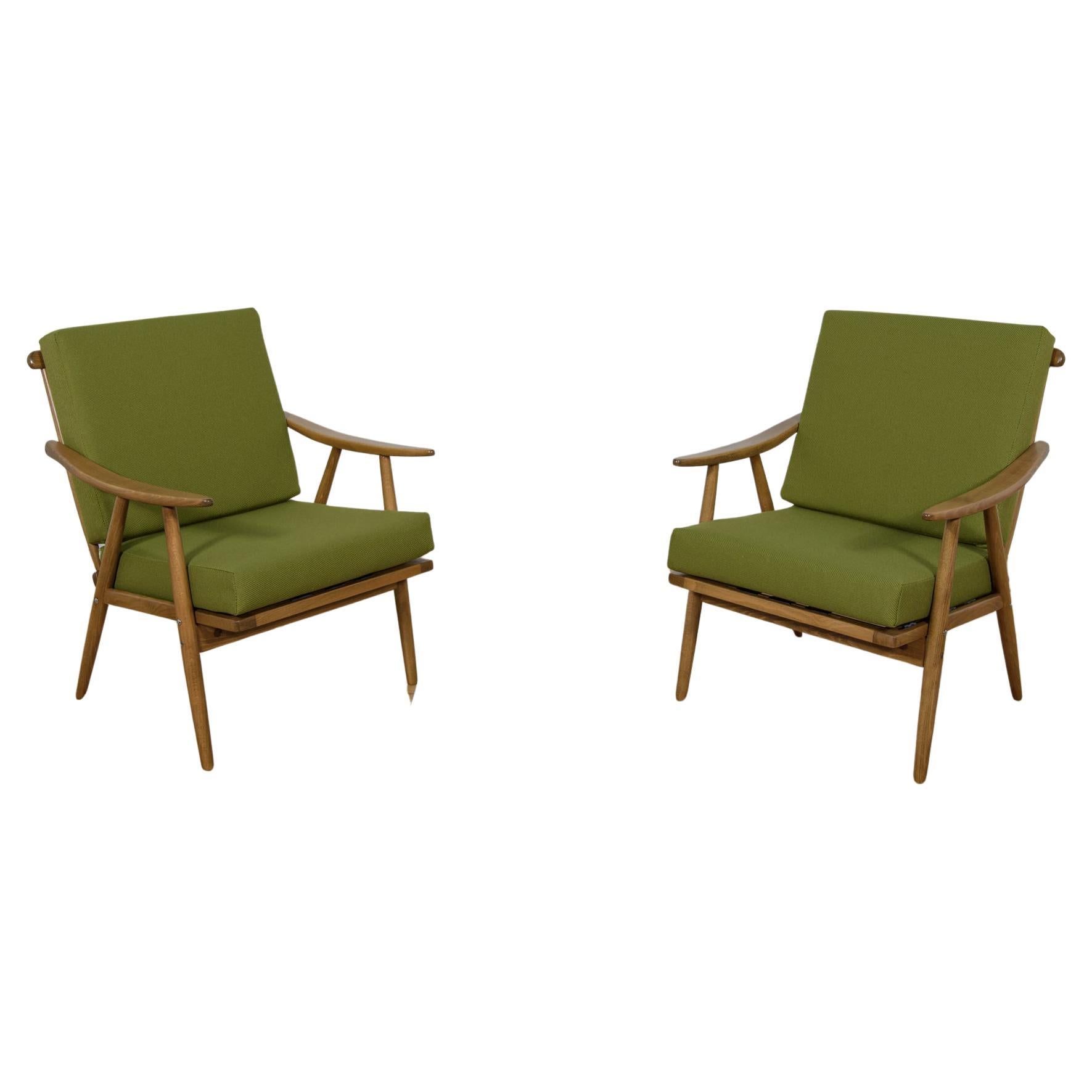 Mid-Century Armchairs from Ton, 1960s, Set of 2 For Sale