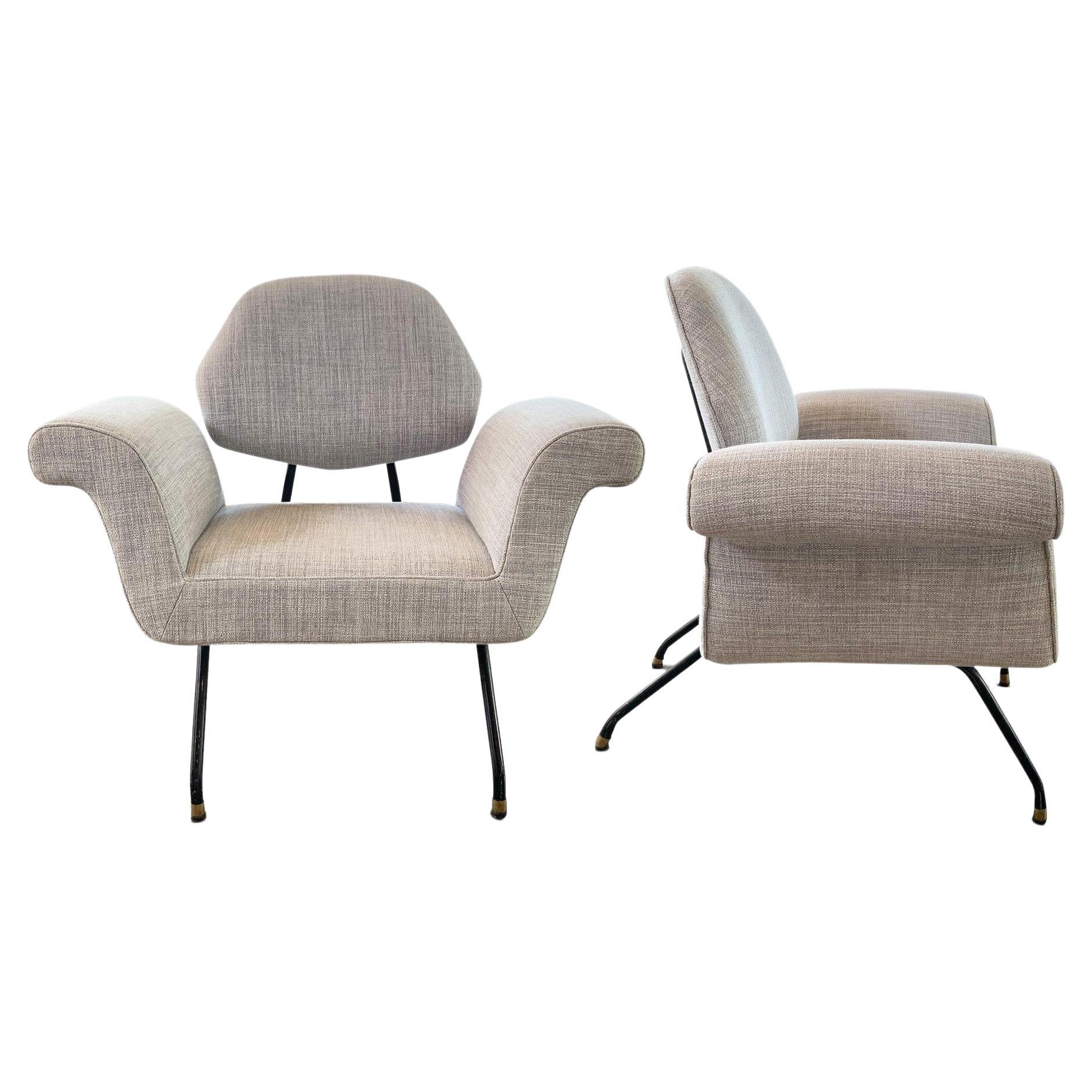 Mid-Century Armchairs in The Manner of Martin Eisler & Carlo Hauner For Sale