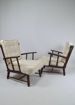 Mid century armchairs, set of 2, 1950's