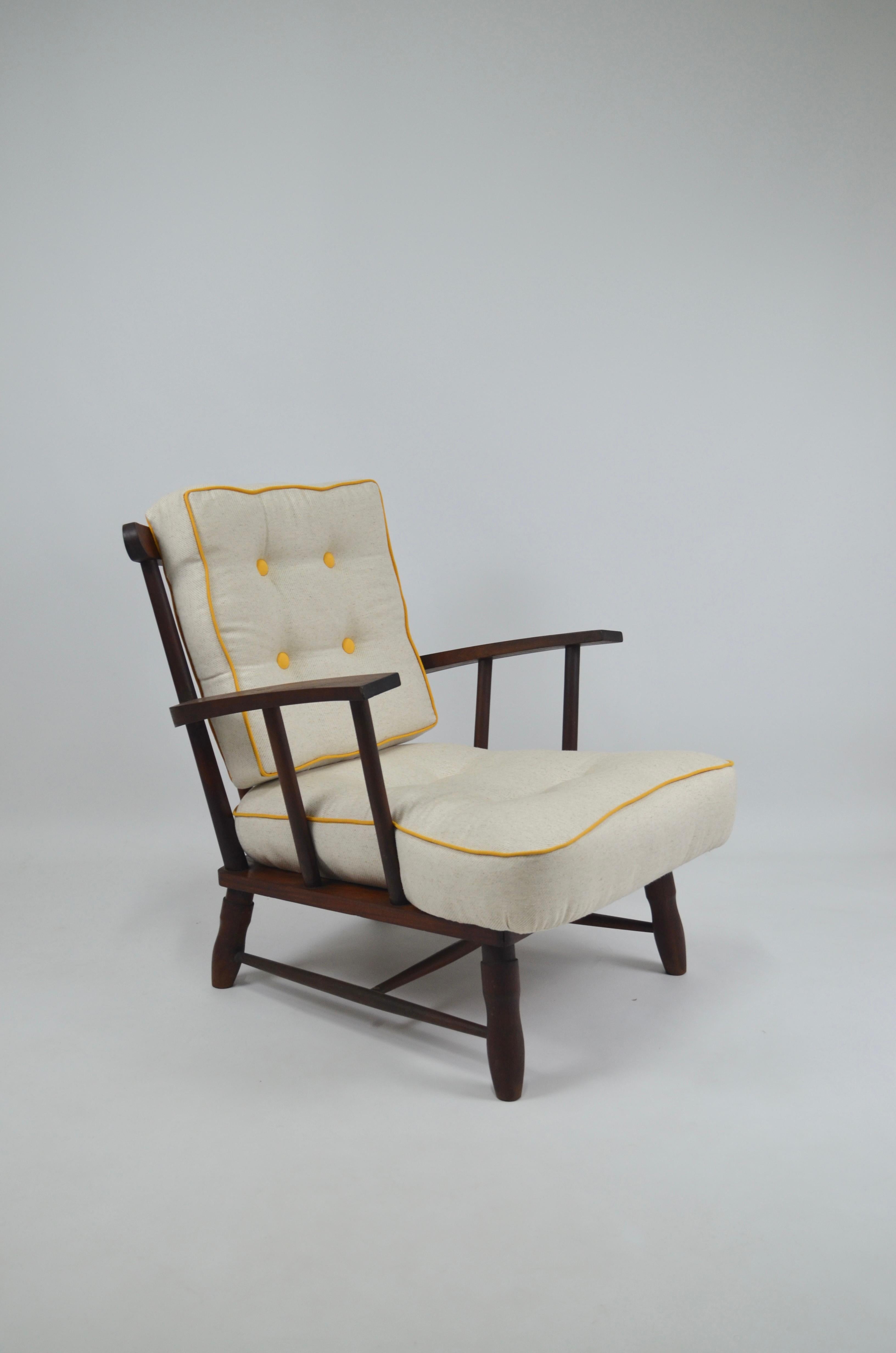 Mid century armchairs, set of 2, 1950's For Sale 2