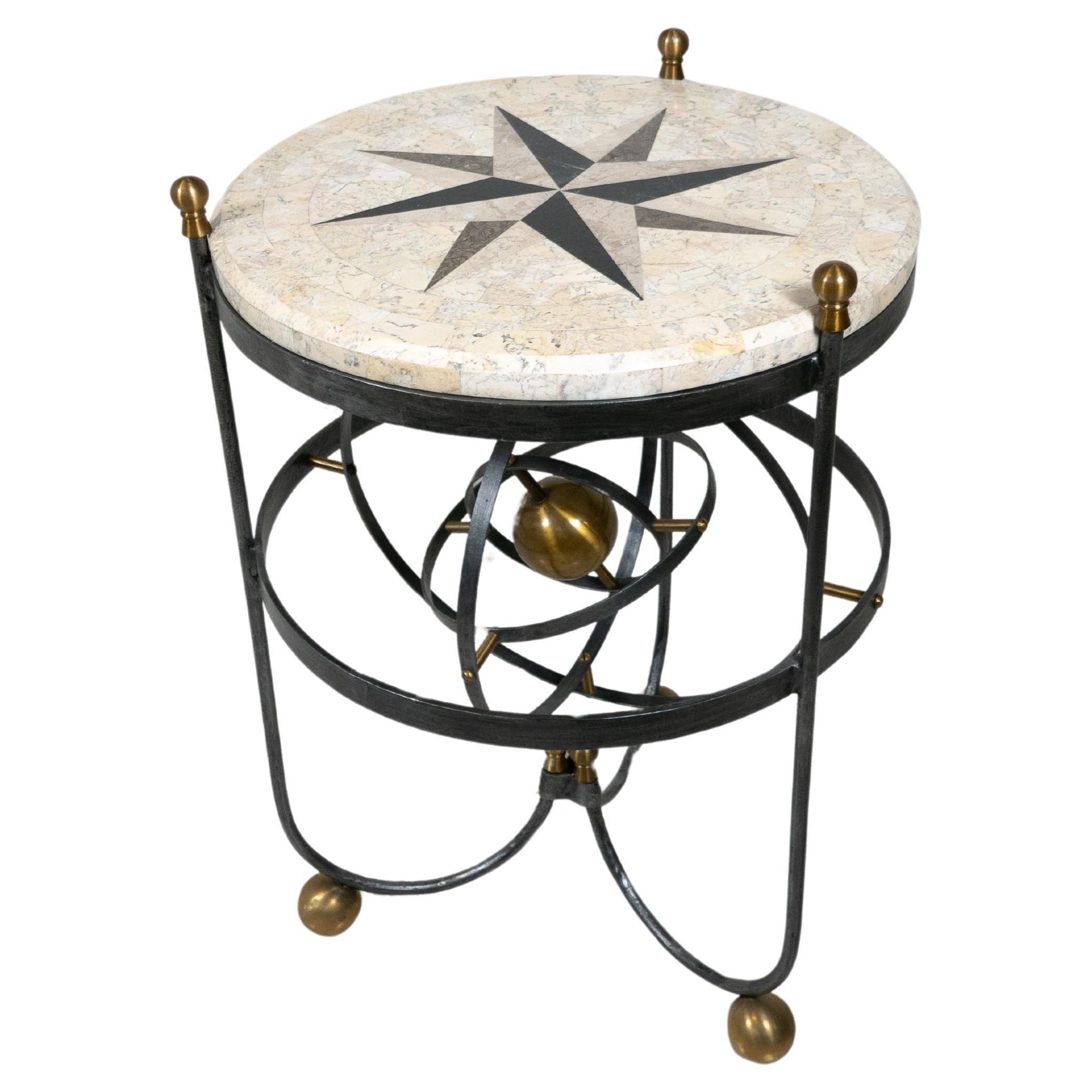 Mid-Century Armillary Side Table For Sale