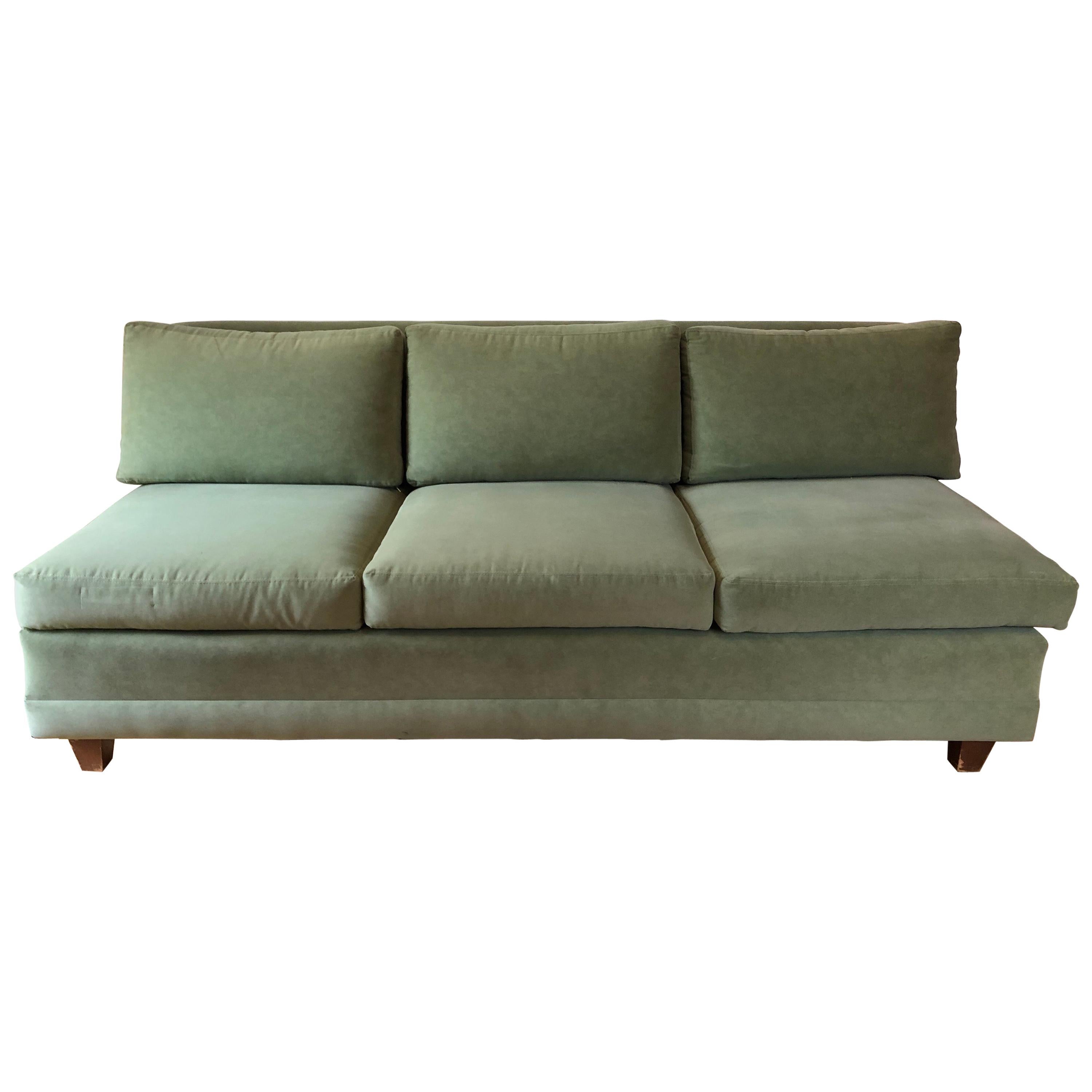 Midcentury Armless Sofa