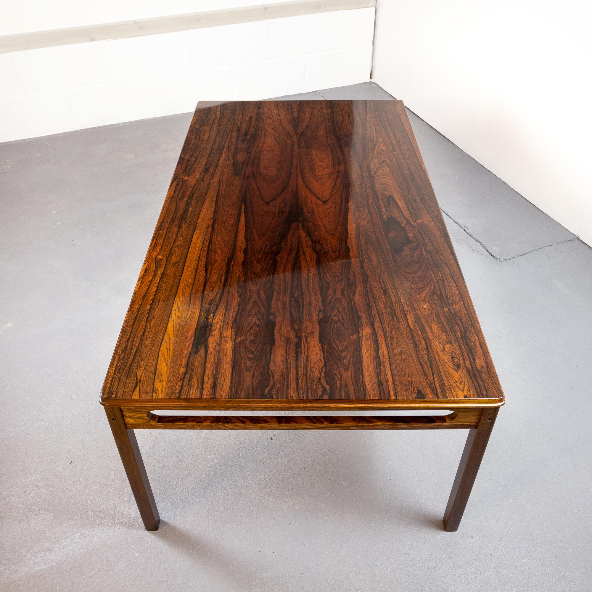 Midcentury Arne Halvorsen Rosewood Coffee Table by Rasmus Solberg, Norway 1960s 2