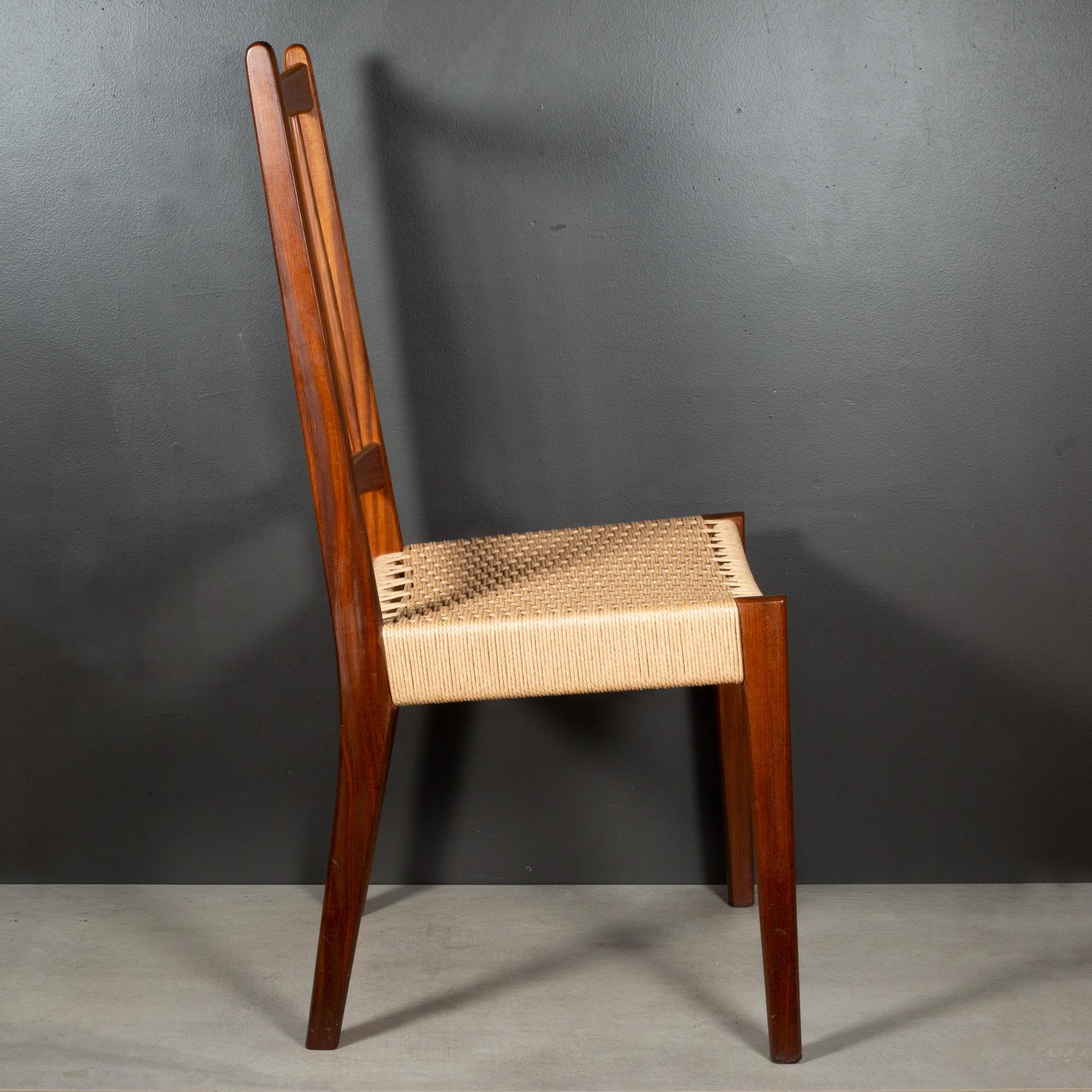 Mid-century Arne Hovmand-Olsen for Mogens Kold Møbelfabrik Danish Dining Chairs  For Sale 7
