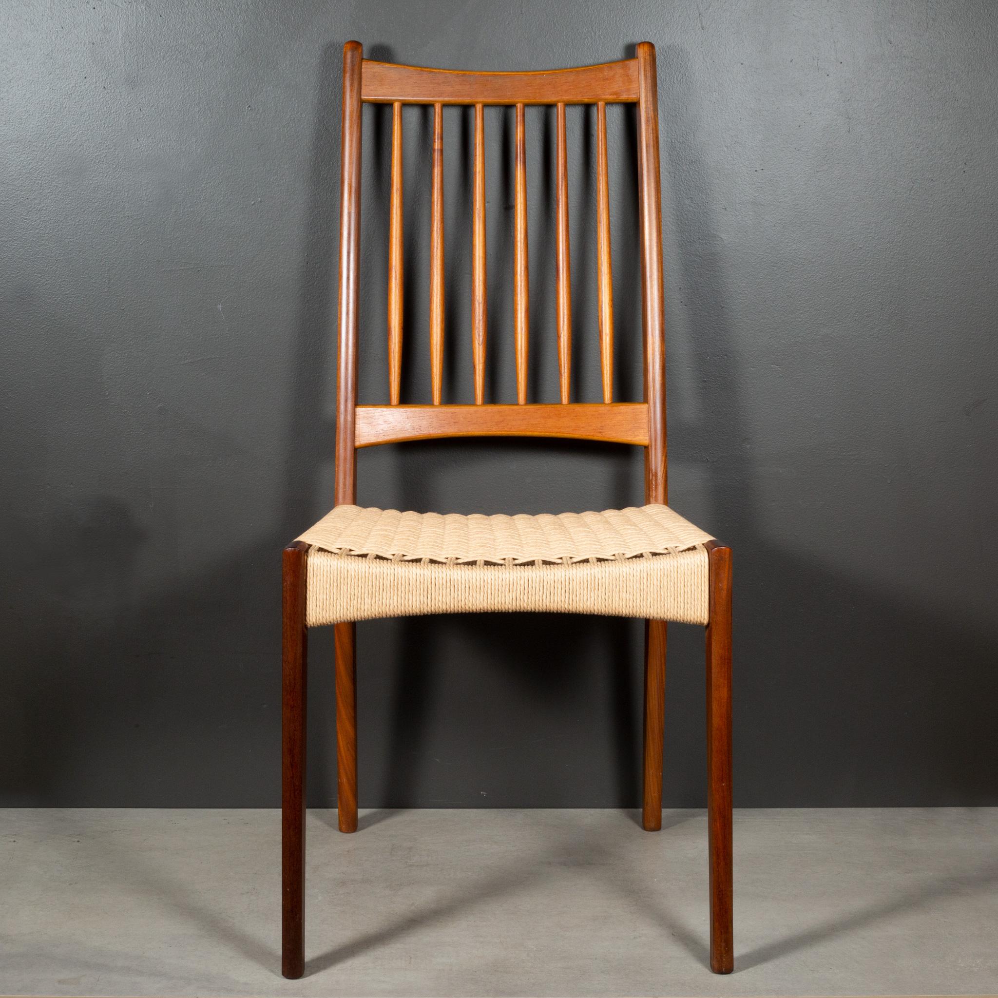 Mid-century Arne Hovmand-Olsen for Mogens Kold Møbelfabrik Danish Dining Chairs  For Sale 8
