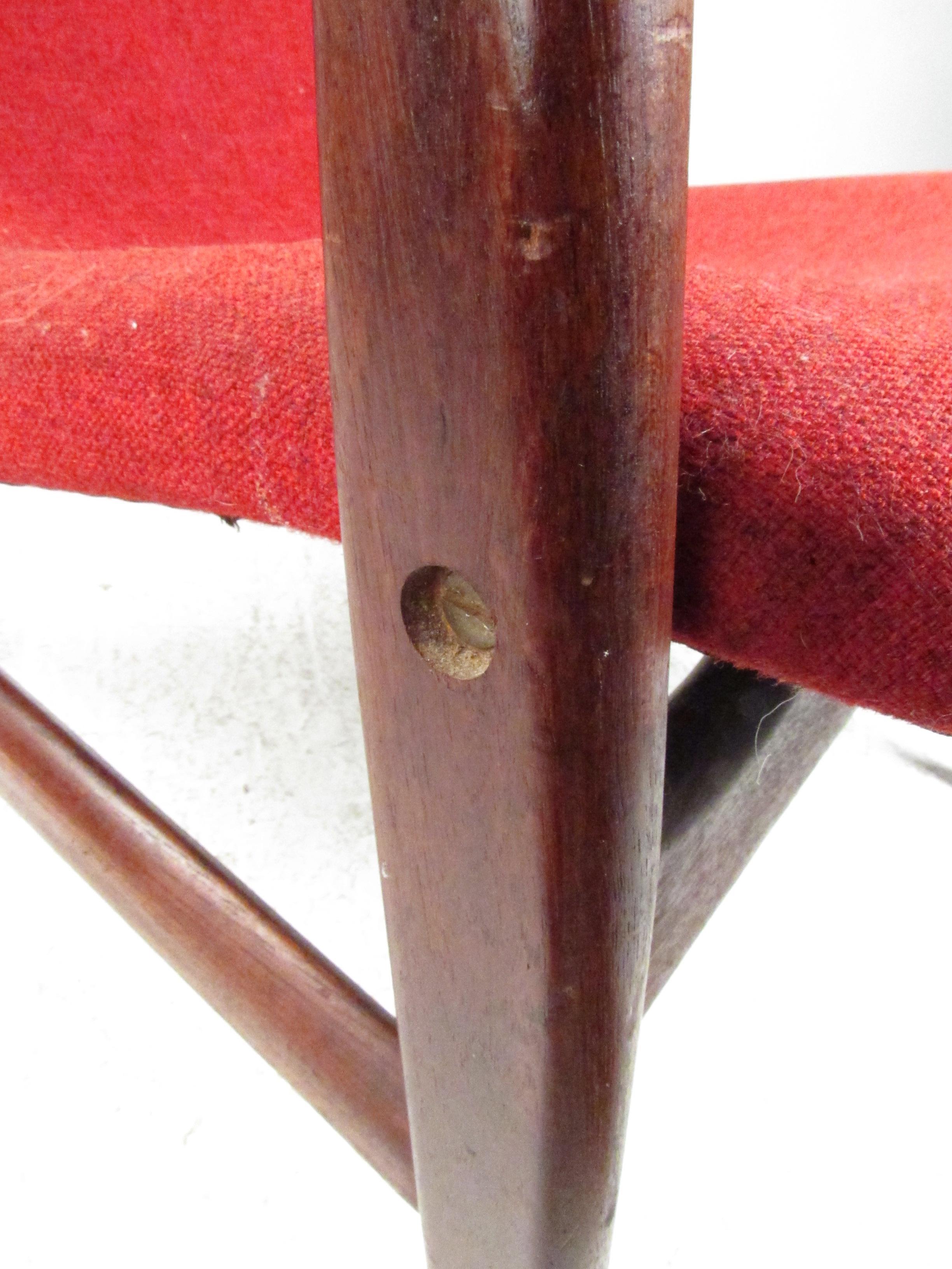 Midcentury Arne Hovmand-Olsen Model 240 Lounge Chair In Good Condition In Brooklyn, NY