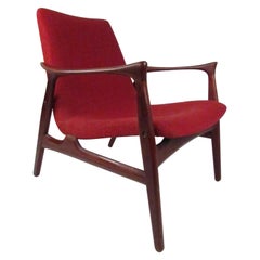 Chaise longue du milieu du siècle Arne Hovmand-Olsen Modèle 240