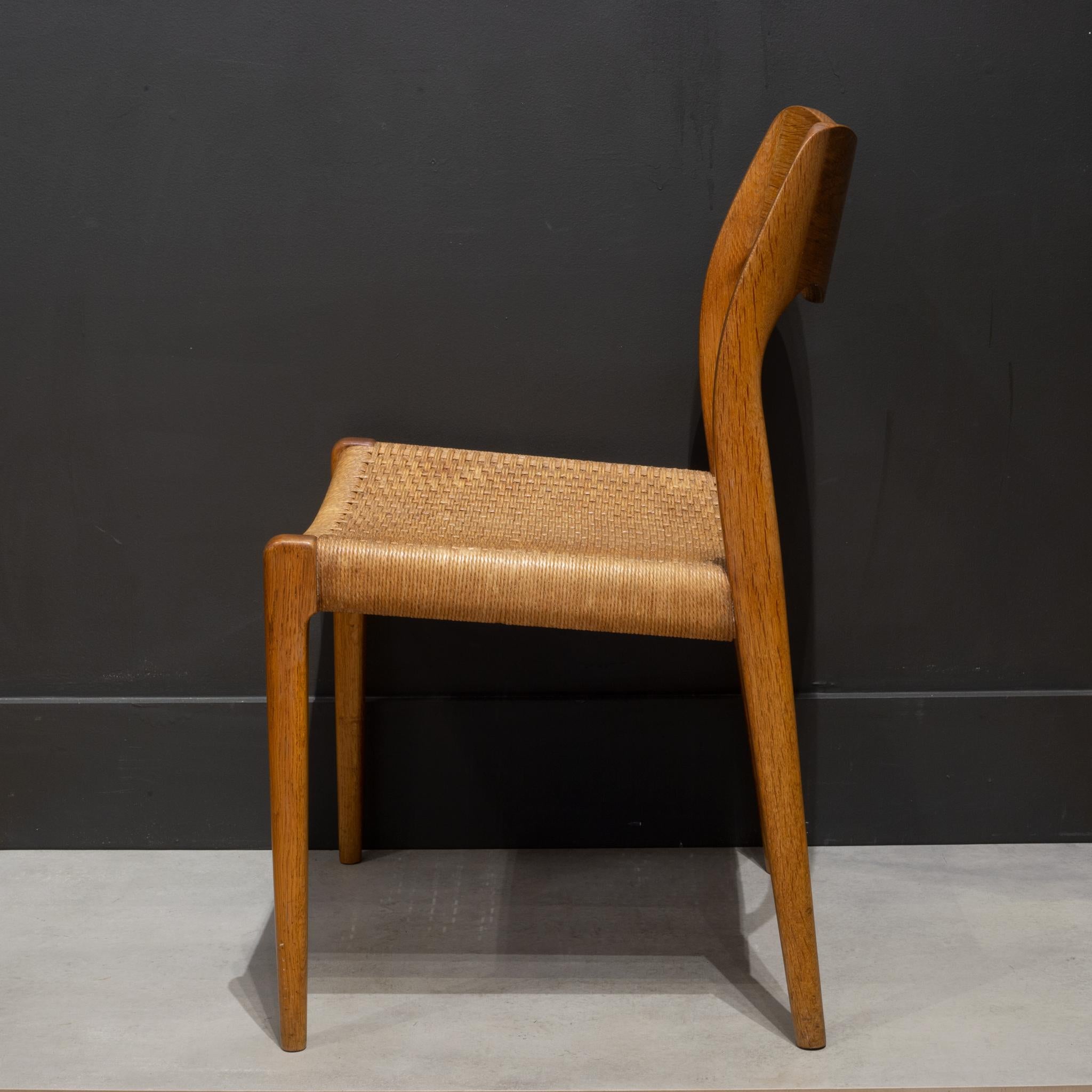 Mid-Century Arne Hovmand-Olsen Teak and Paper Cord Dining Chairs c.1960 9