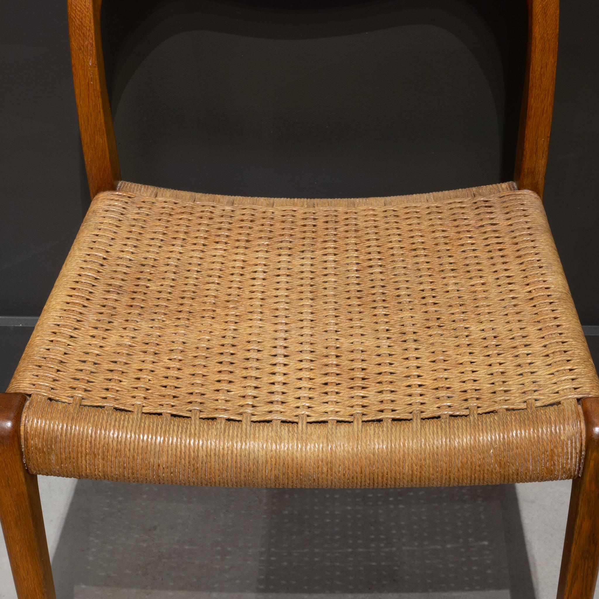 Mid-Century Arne Hovmand-Olsen Teak and Paper Cord Dining Chairs c.1960 11