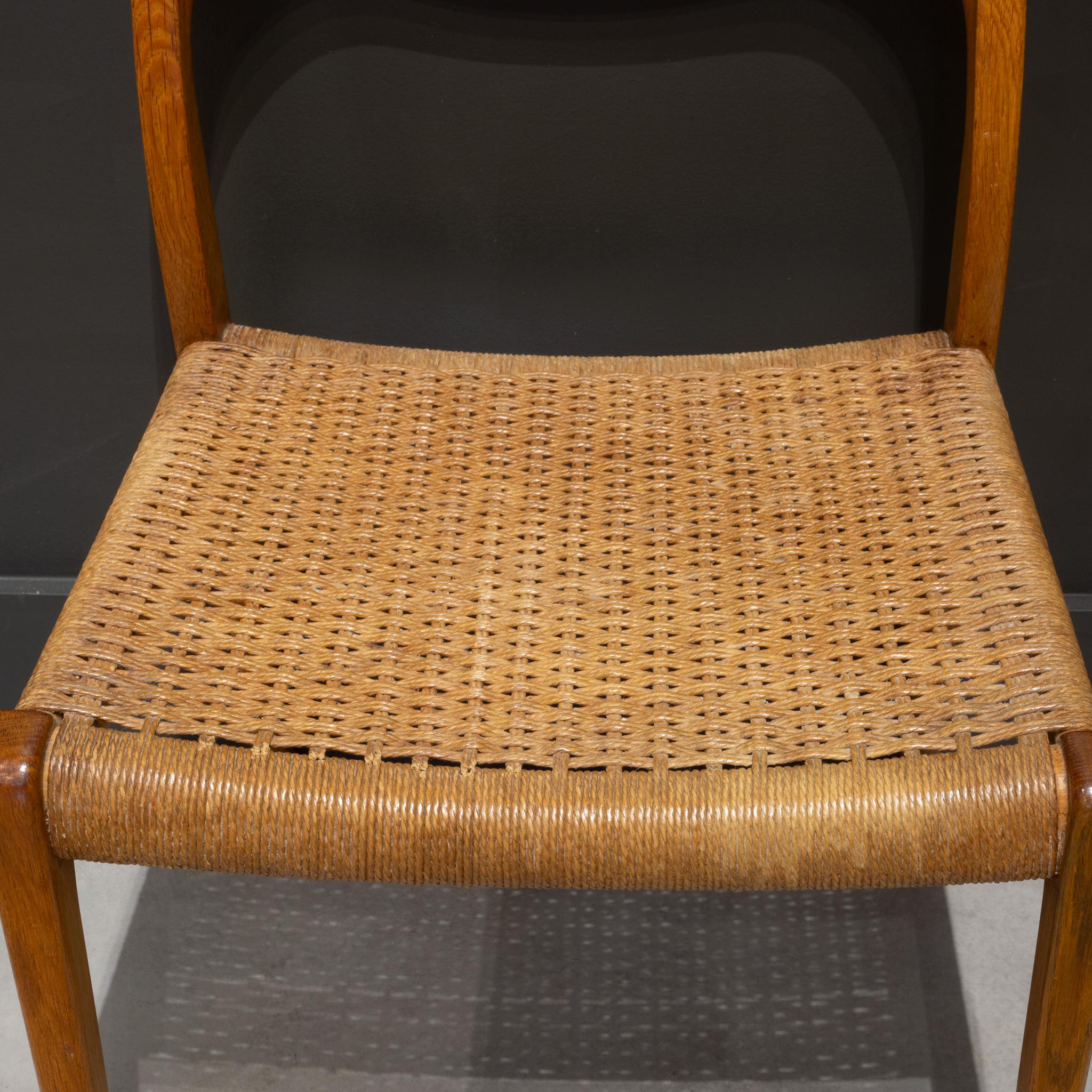 Mid-Century Arne Hovmand-Olsen Teak and Paper Cord Dining Chairs c.1960 12