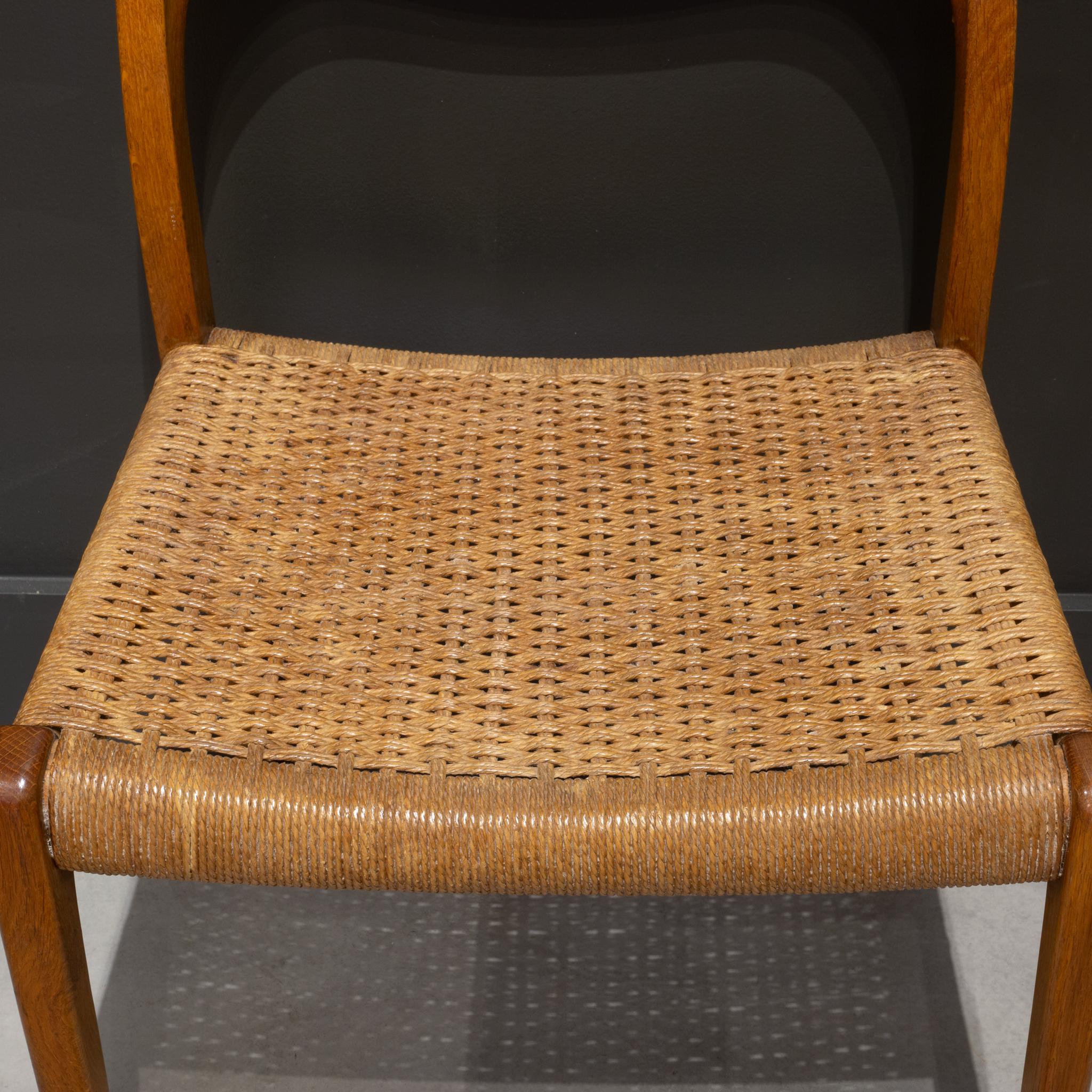Mid-Century Arne Hovmand-Olsen Teak and Paper Cord Dining Chairs c.1960 13