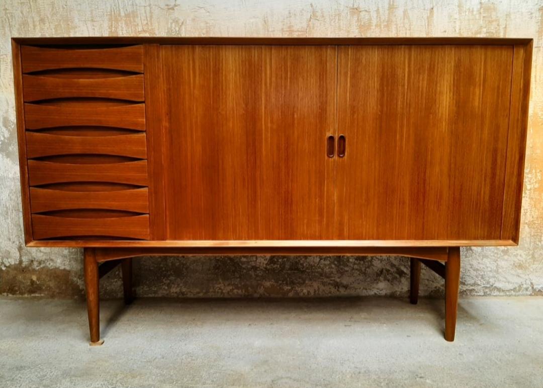 Danois Enfilade/Credenza du milieu du siècle dernier d'Arne Vodder pour Sibast Furniture, Danemark, années 1960 en vente