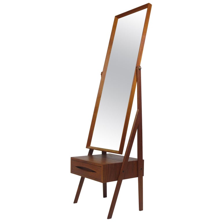 Miroir Psyché Pleine Longueur Style Baroque - Cadre Doré Sur Bois - Neuf