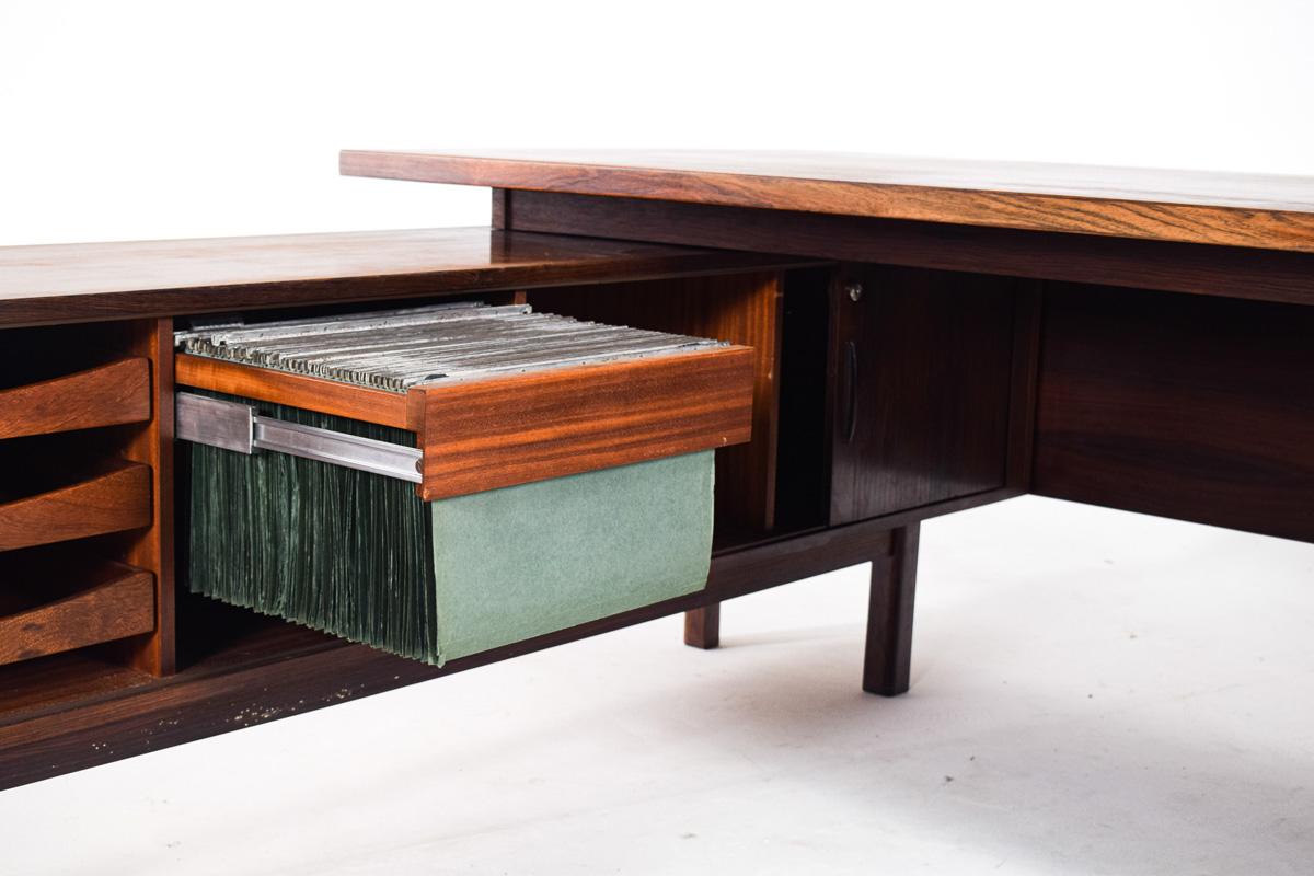 Mid Century Arne Vodder L-Shaped Rosewood Desk for Sibast, 1960 For Sale 4