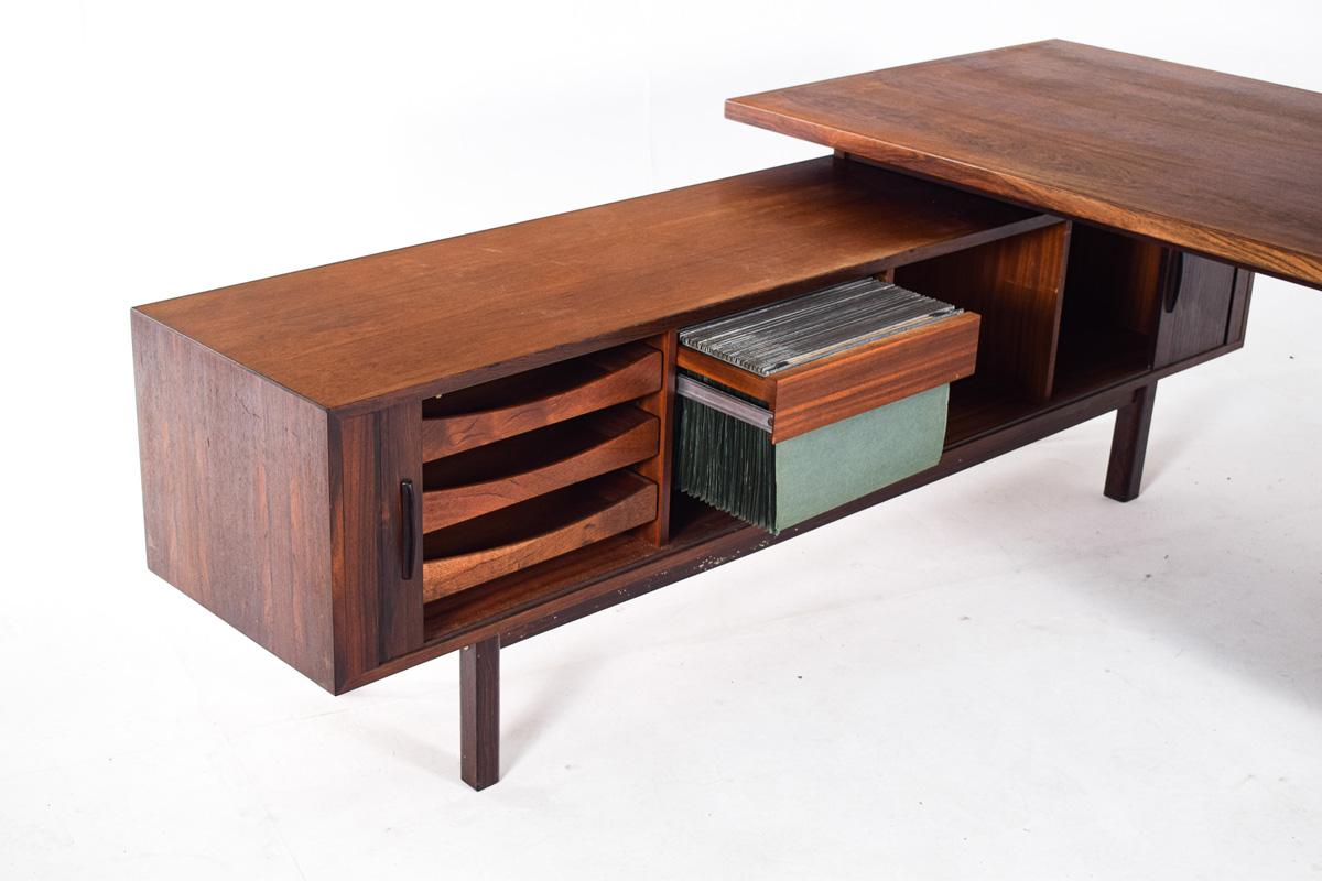 Danish Mid Century Arne Vodder L-Shaped Rosewood Desk for Sibast, 1960 For Sale