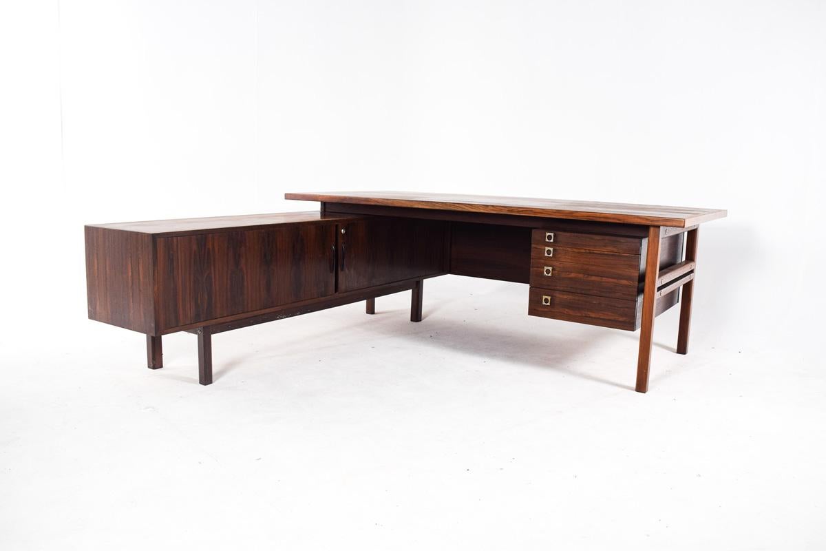 Mid Century Arne Vodder L-Shaped Rosewood Desk for Sibast, 1960 For Sale 2