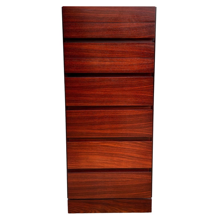 Narrow Chest Dresser, Mid Century Modern Tall Narrow Dresser