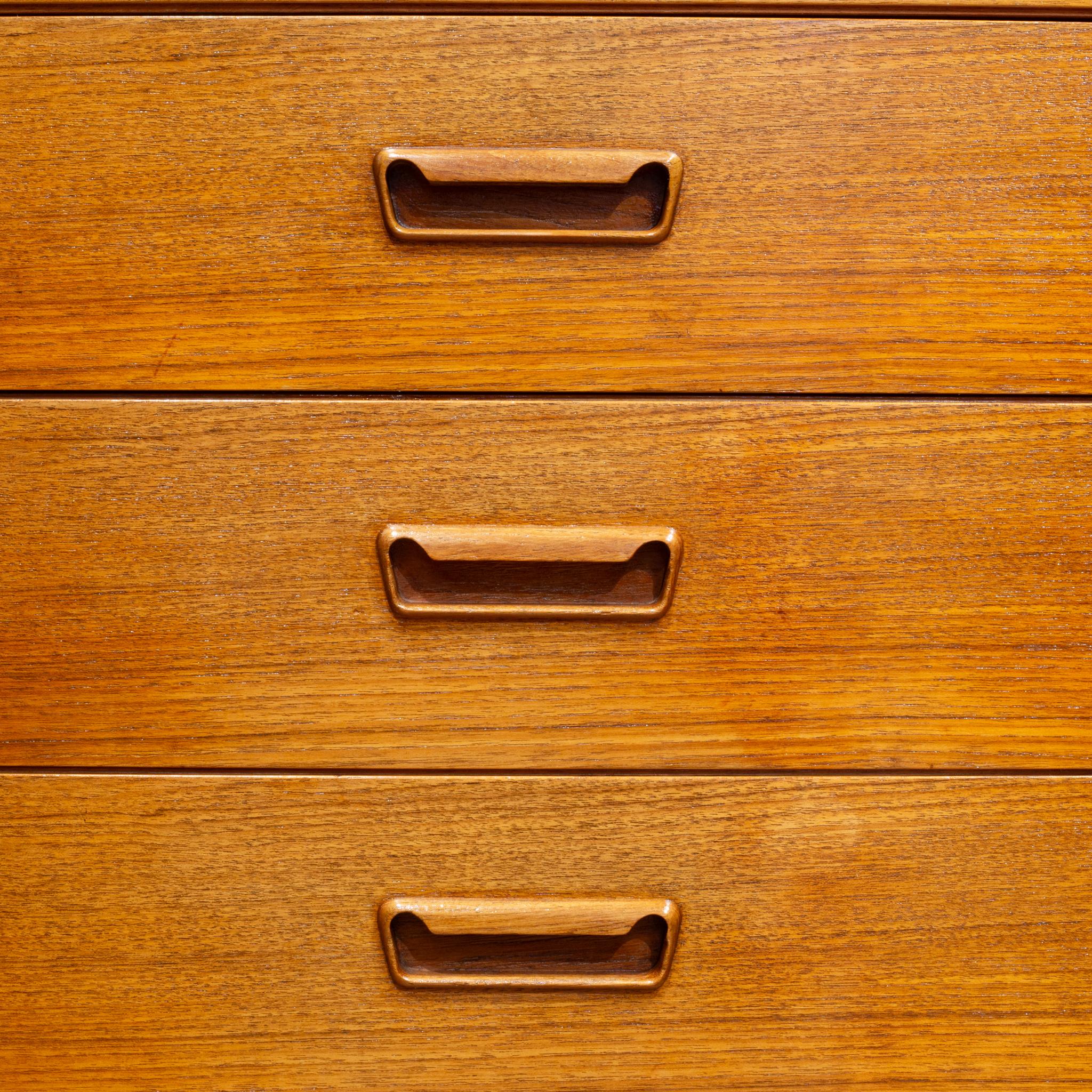 Laiton Grand coffre ou commode Arne Wahl Iversen du milieu du siècle, c.1960 en vente
