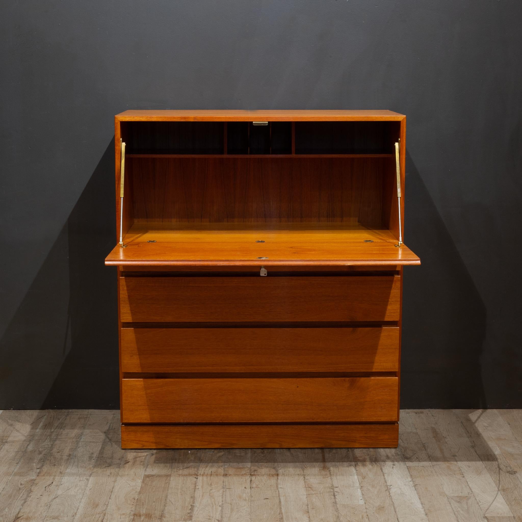 Mid-Century Modern Mid-century Arne Wahl Iversen Teak Desk c.1970 For Sale